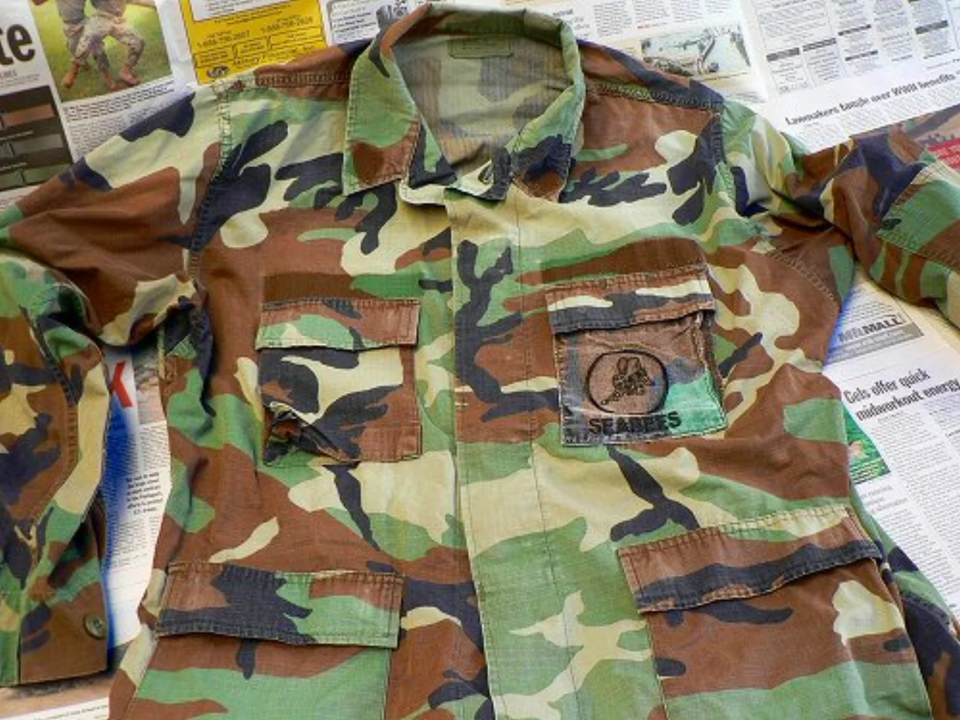ミリタリーショップ 南国百貨店.COM|沖縄 迷彩服 ジャケット SEABEES [Z-525] - 米軍放出品・SEA 記録写真2