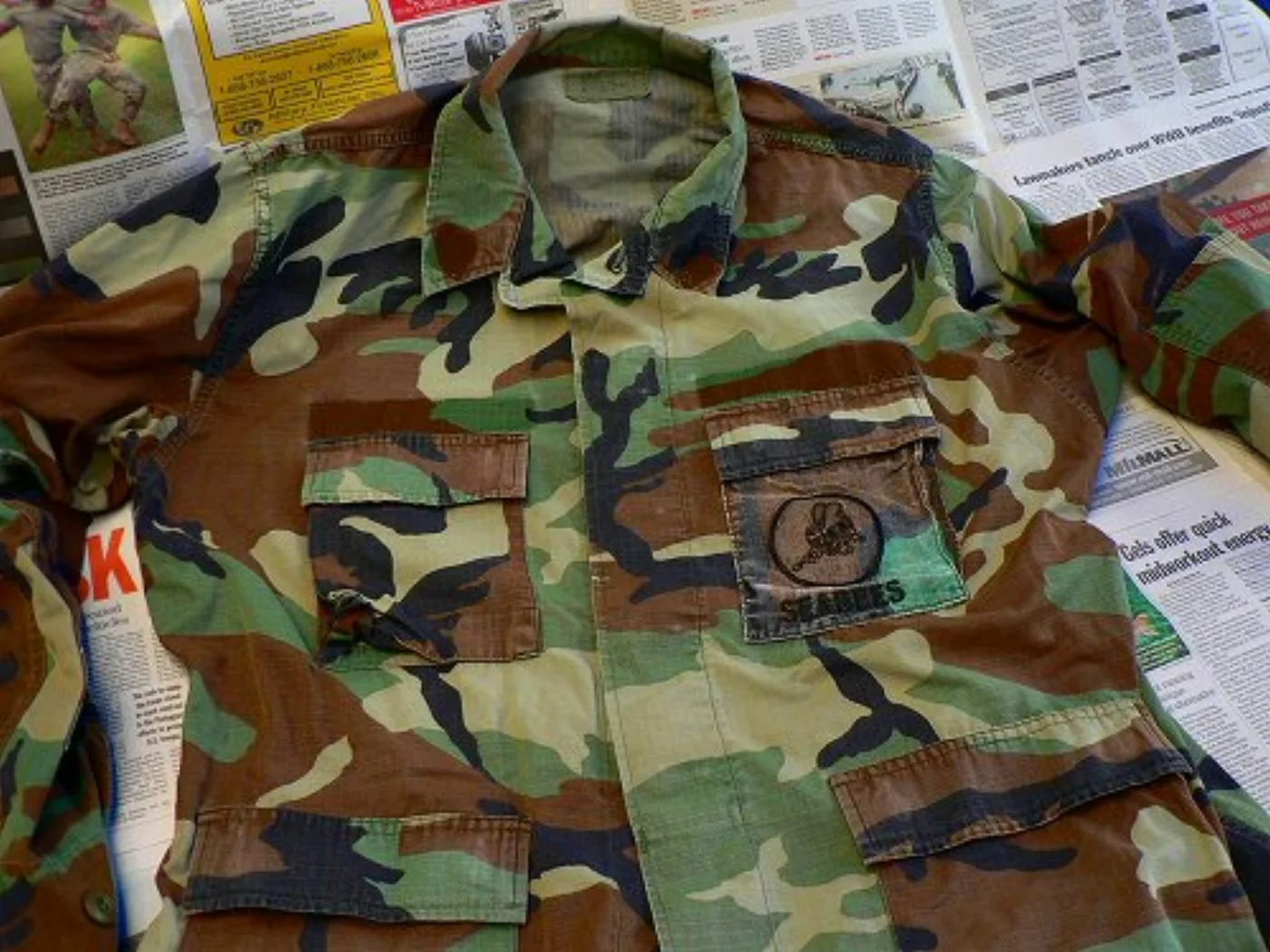 ミリタリーショップ 南国百貨店.COM|沖縄 迷彩服 ジャケット SEABEES [Z-525] - 米軍放出品・SEA 記録写真6