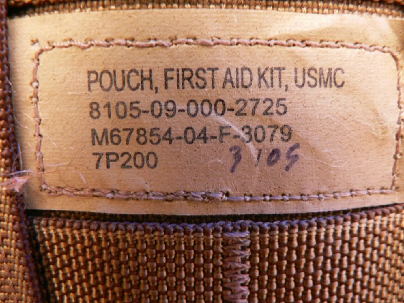 ミリタリーショップ 南国百貨店.COM|沖縄 POUCH FIRST AID KIT USMC コヨーテ [C-747] 記録写真3