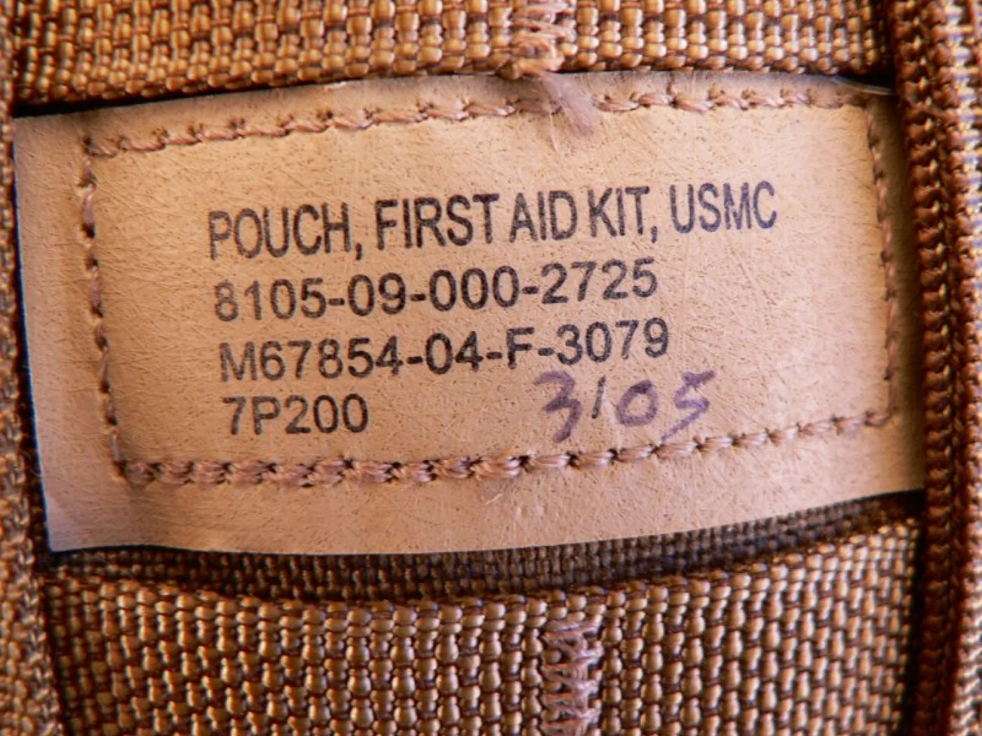 ミリタリーショップ 南国百貨店.COM|沖縄 POUCH FIRST AID KIT USMC コヨーテ [C-748] 記録写真4