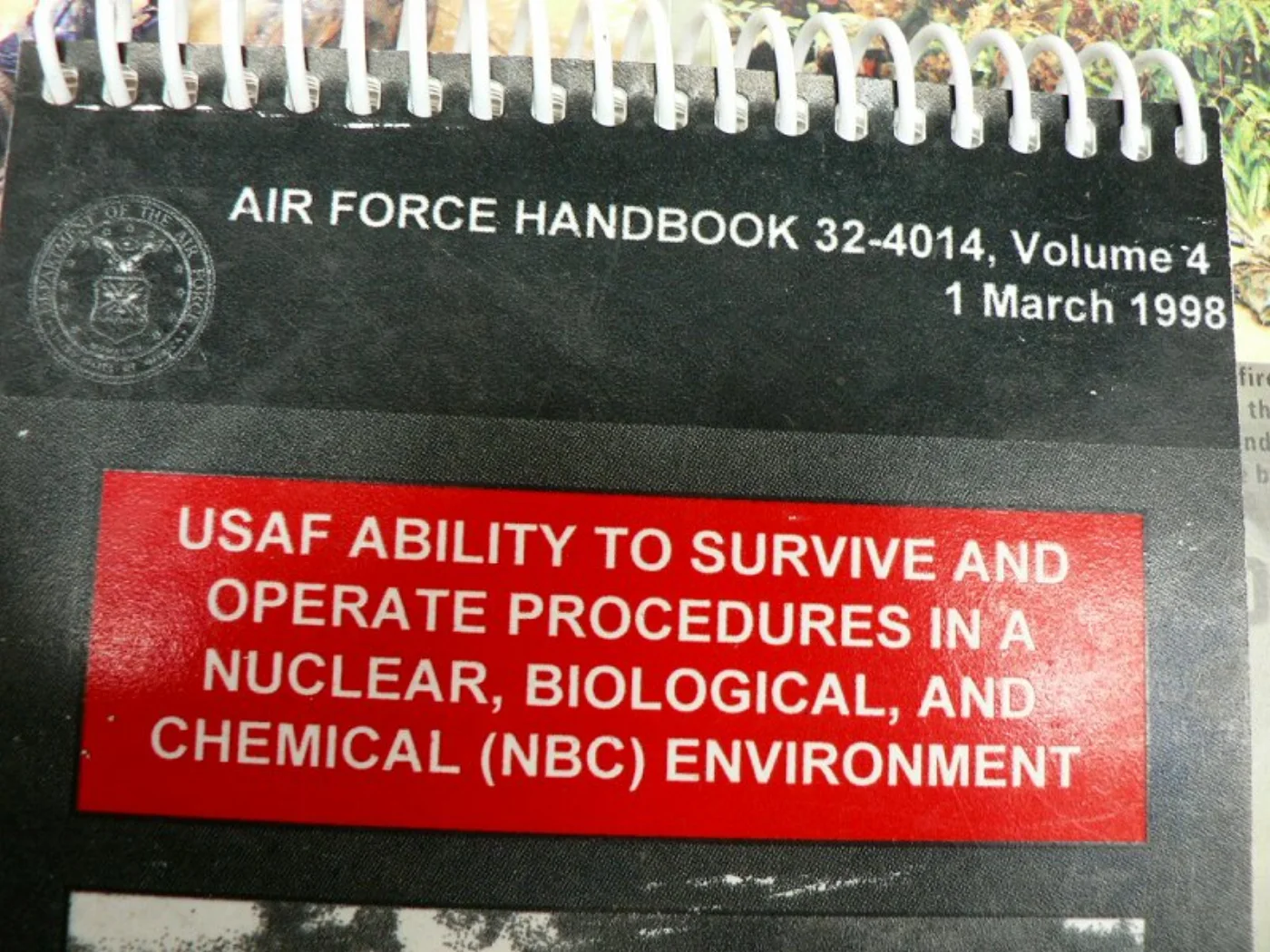 ミリタリーショップ 南国百貨店.COM|沖縄 AIR FORCE HANDBOOK VOL-4 1998 [D-989] 記録写真4