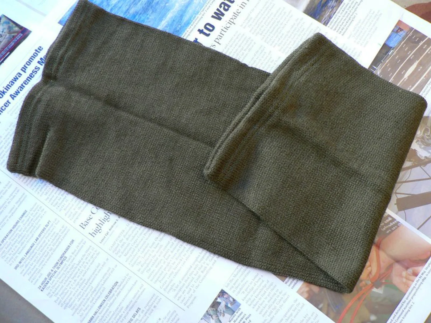 ミリタリーショップ 南国百貨店.COM|沖縄 SCARF HEADOVER WOOL ネックウォーマー 新品 [H-27 記録写真5