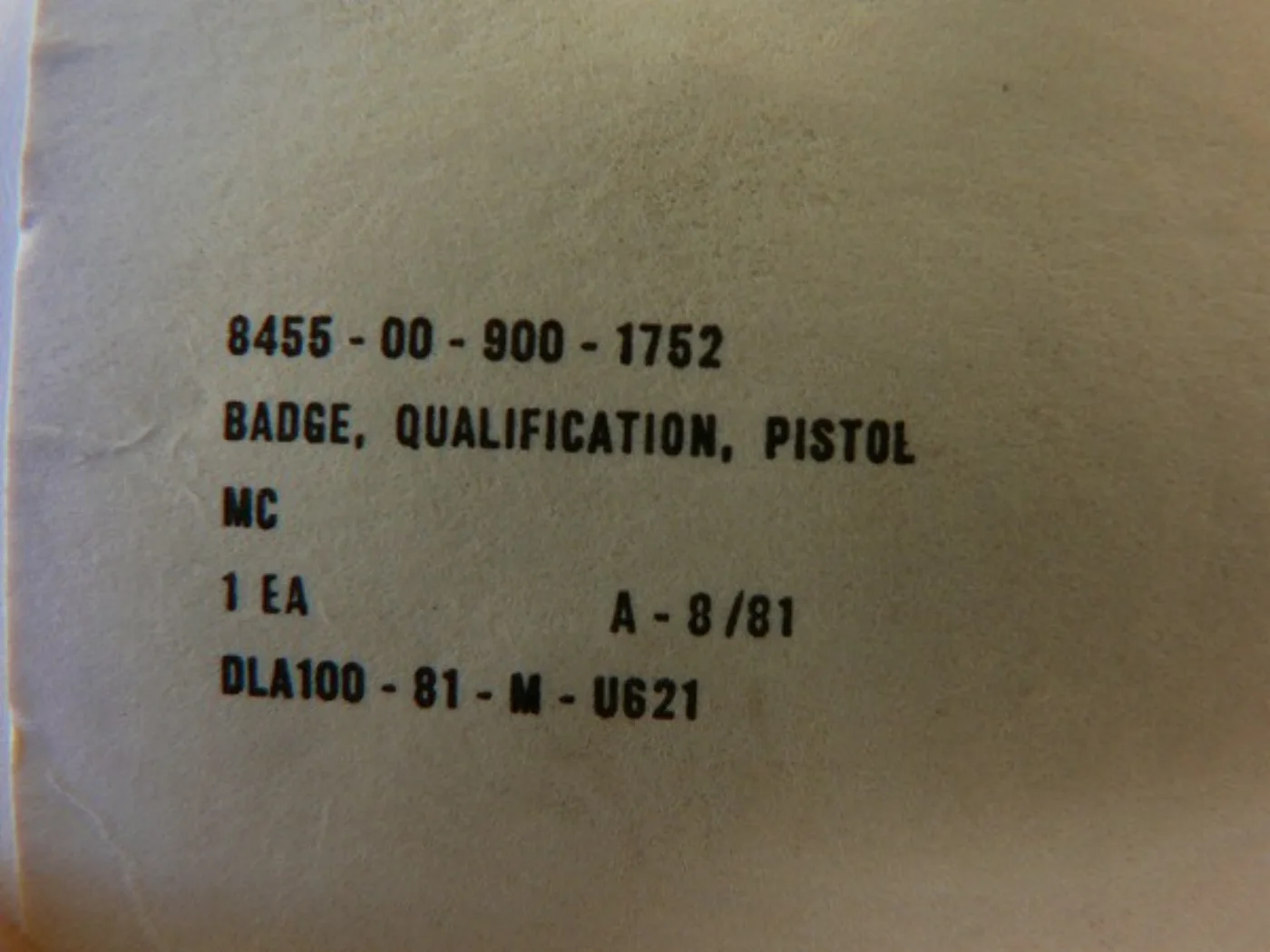 ミリタリーショップ 南国百貨店.COM|沖縄 米軍 記章 PISTOL SHARPSHOOTER [X-055] - 米 記録写真5
