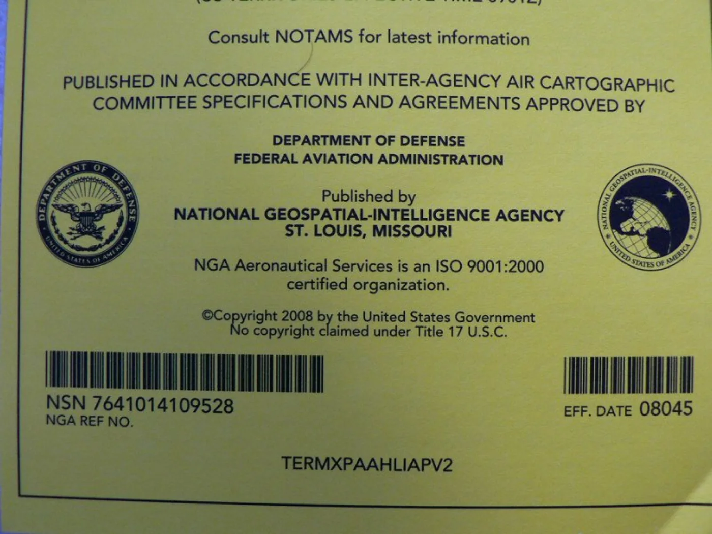 ミリタリーショップ 南国百貨店.COM|沖縄 米国防総省 FLIGHT INFOMATION 2008 黄色 VOL-2 記録写真6