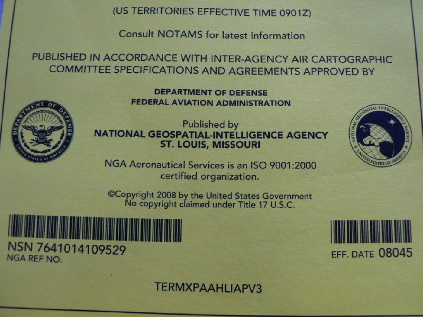 ミリタリーショップ 南国百貨店.COM|沖縄 米国防総省 FLIGHT INFOMATION 2008 黄色 VOL-3 記録写真6