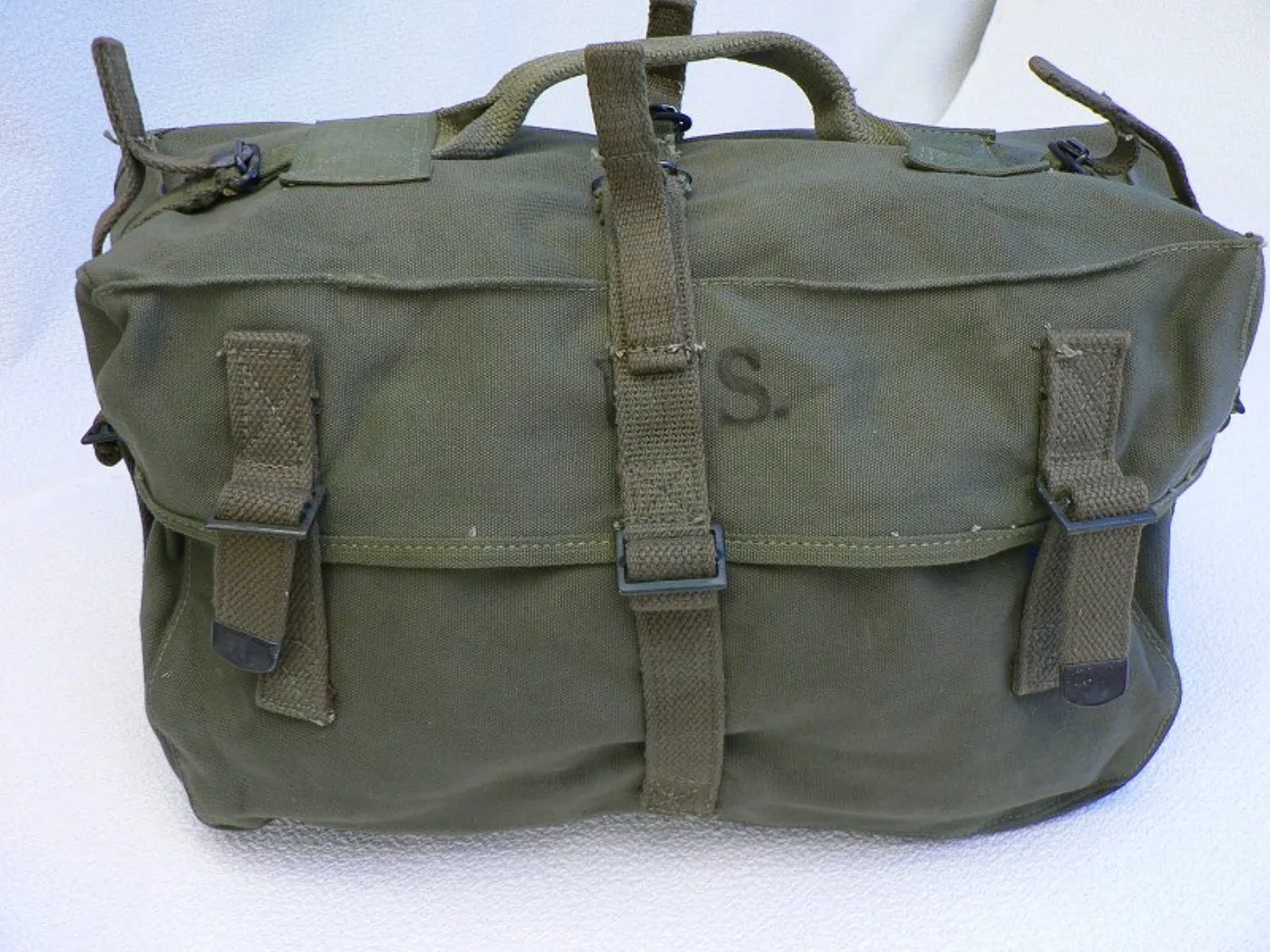 ミリタリーショップ 南国百貨店.COM|沖縄 1945 コットン製バッグ 14 x 38 x 23cm [A-405 A 記録写真3