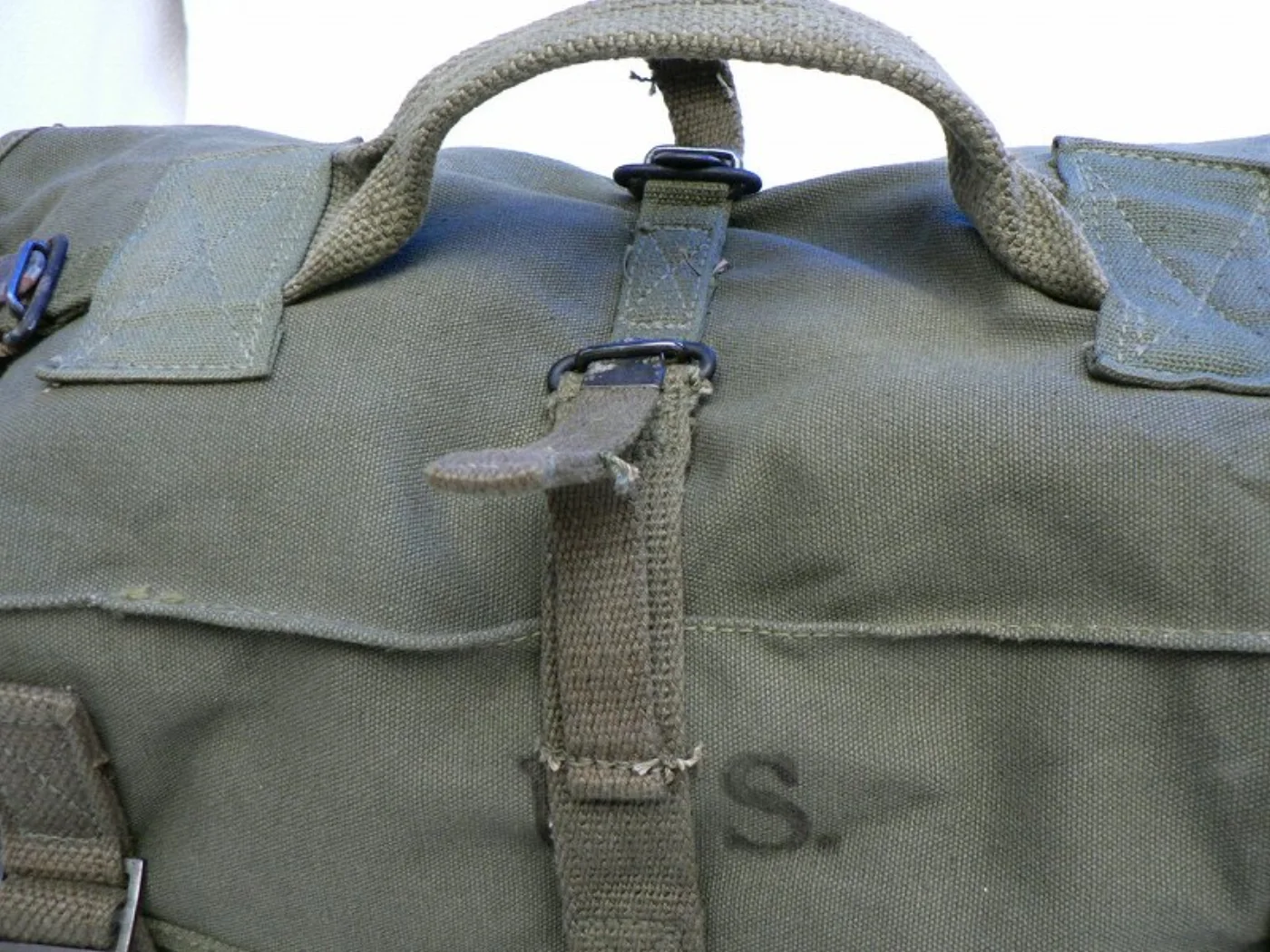 ミリタリーショップ 南国百貨店.COM|沖縄 1945 コットン製バッグ 14 x 38 x 23cm [A-405 A 記録写真6