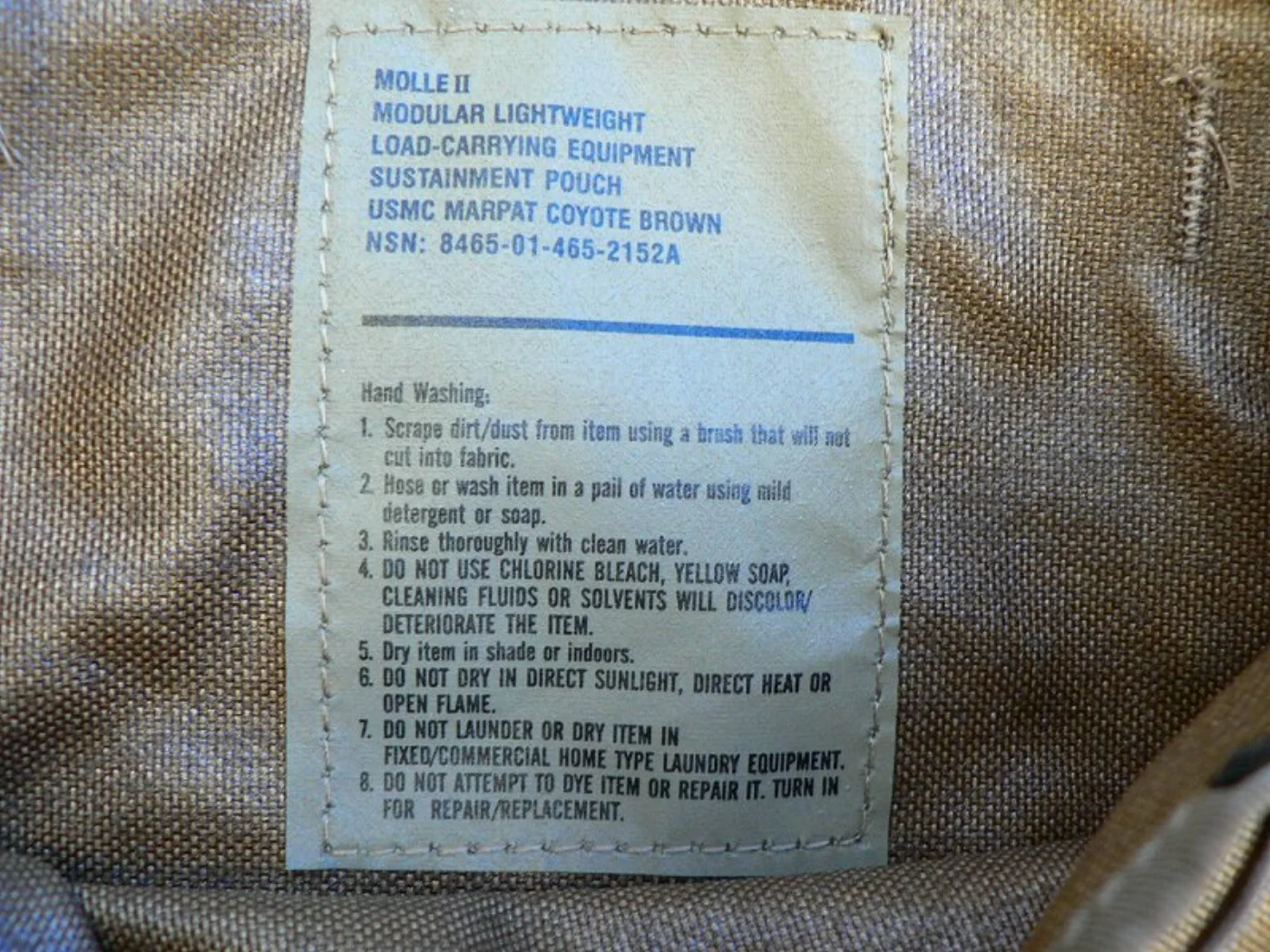 ミリタリーショップ 南国百貨店.COM|沖縄 コヨーテ MOLLE II SUSTAINMENT POUCH 極上品 [ 記録写真7