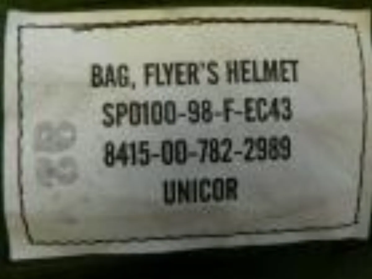 ミリタリーショップ 南国百貨店.COM|沖縄 ヘルメットバッグ OD ステンシル入り BAG FLYERS HELMET 記録写真2