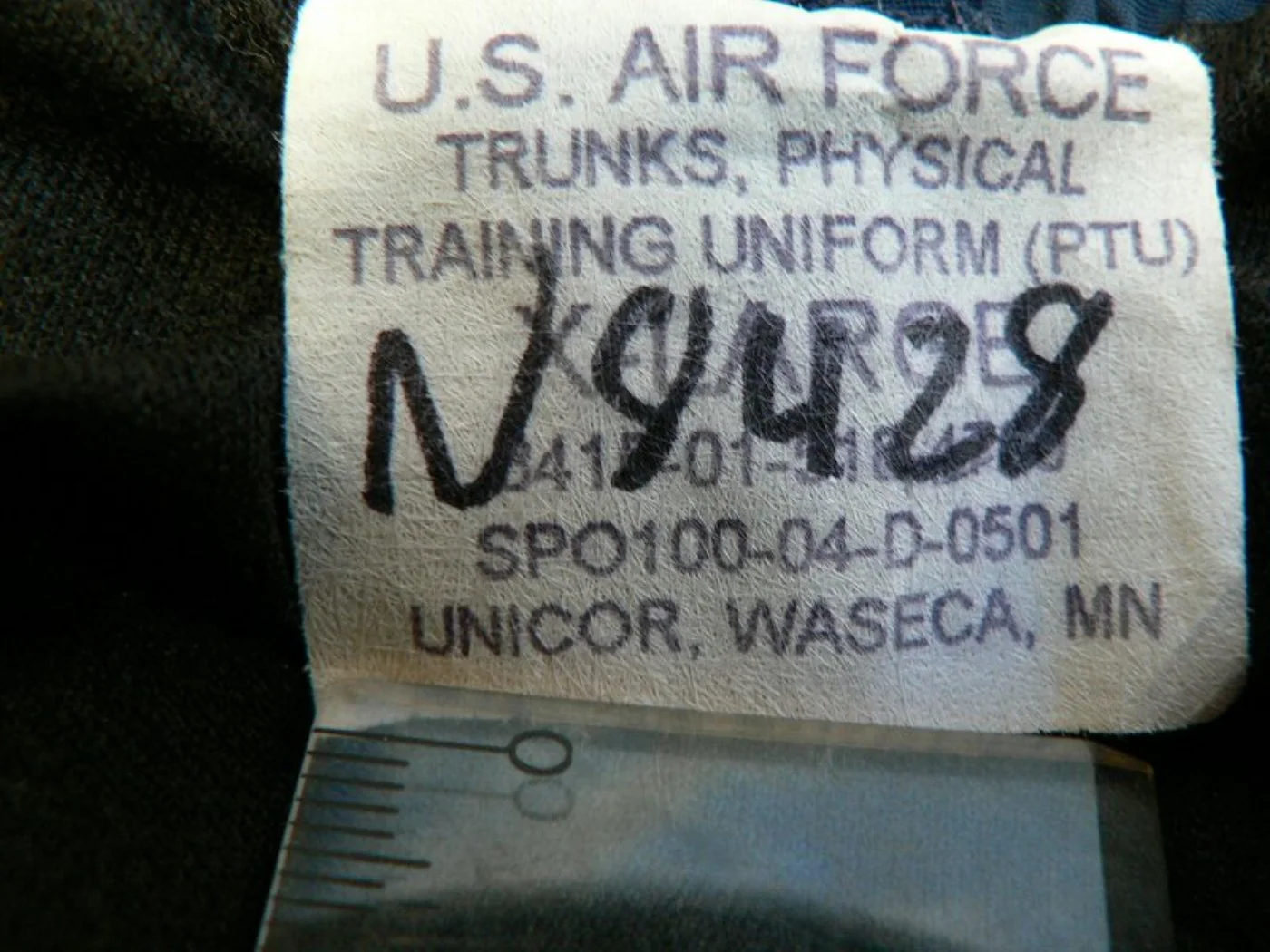 ミリタリーショップ 南国百貨店.COM|沖縄 U.S.AIR FORCE トレーニングパンツ 短パン X-L [G-65 記録写真7
