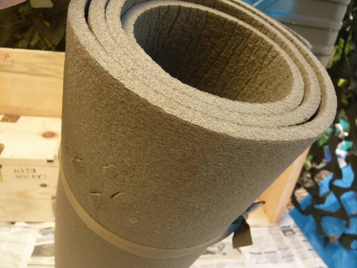 ミリタリーショップ 南国百貨店.COM|沖縄 米軍実物 ウレタンマット [B-466] - ウレタンマット米軍放出品密度 記録写真3