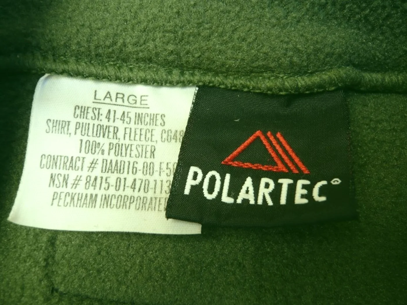ミリタリーショップ 南国百貨店.COM|沖縄 ポーラテックフリース 緑 USMC マーク -L- [H-211] - ポ 記録写真4