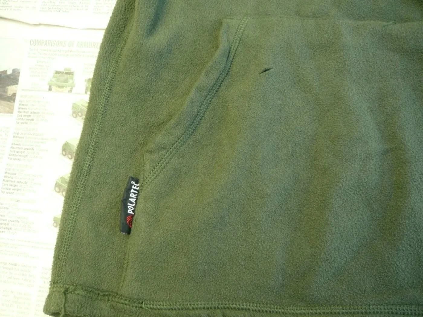 ミリタリーショップ 南国百貨店.COM|沖縄 ポーラテックフリース 緑 USMC マーク -L- [H-211] - ポ 記録写真5