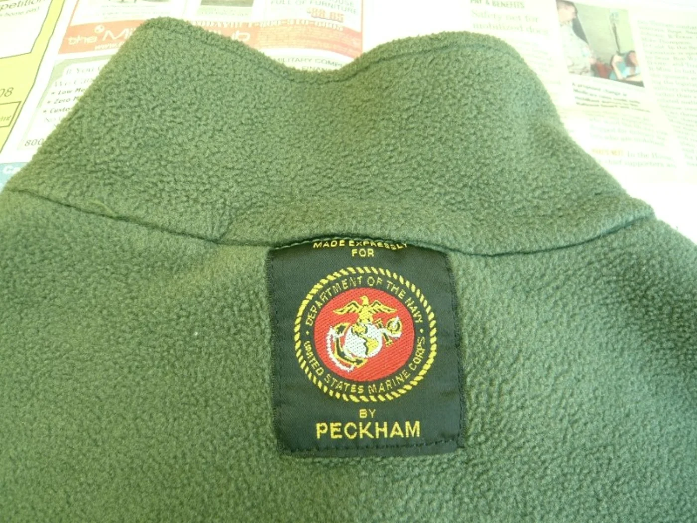 ミリタリーショップ 南国百貨店.COM|沖縄 ポーラテックフリース 緑 USMC マーク -L- [H-211] - ポ 記録写真8