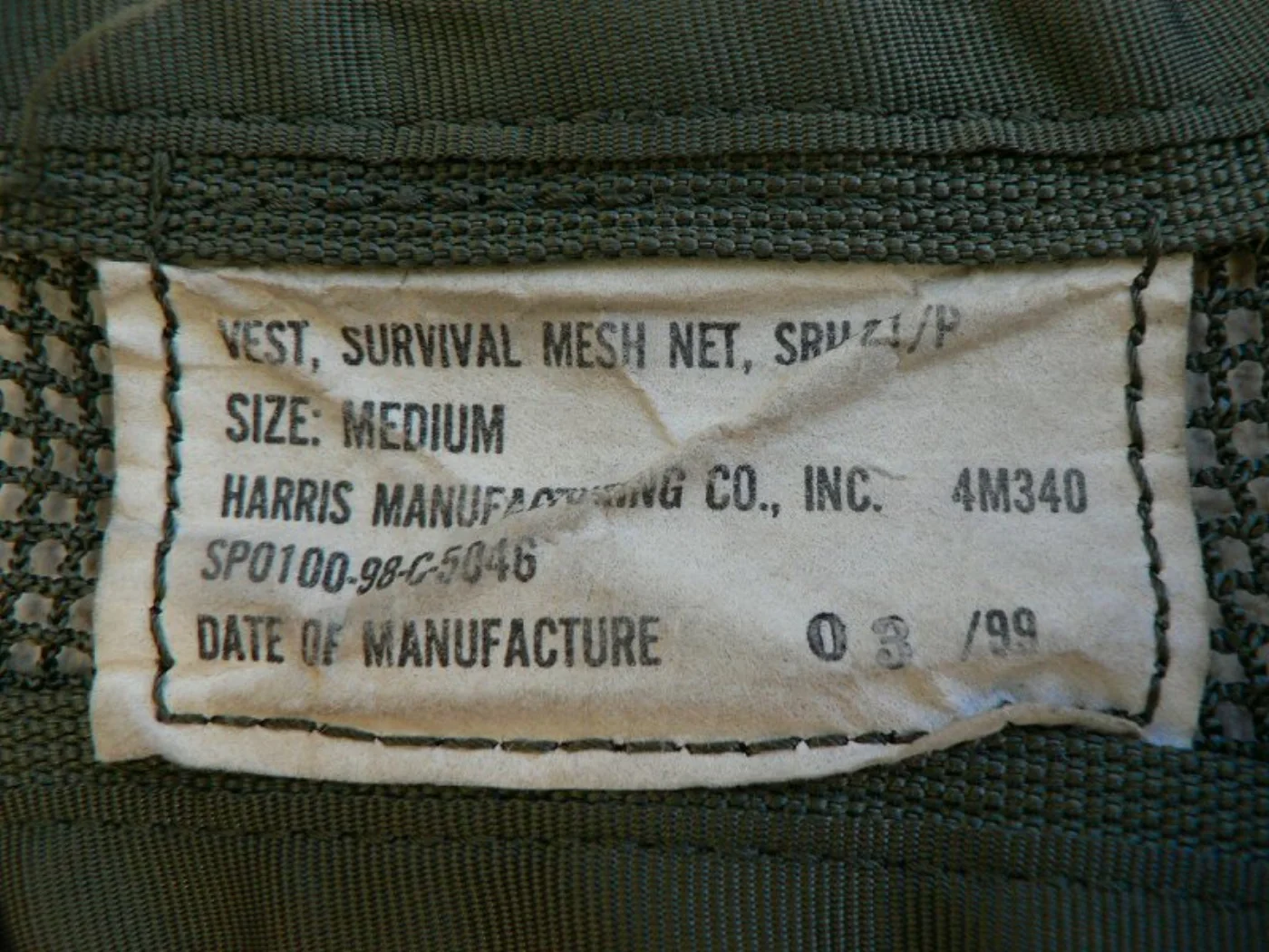 ミリタリーショップ 南国百貨店.COM|沖縄 VEST SURVIVAL -M- サバイバルベスト [L-180] - 記録写真3
