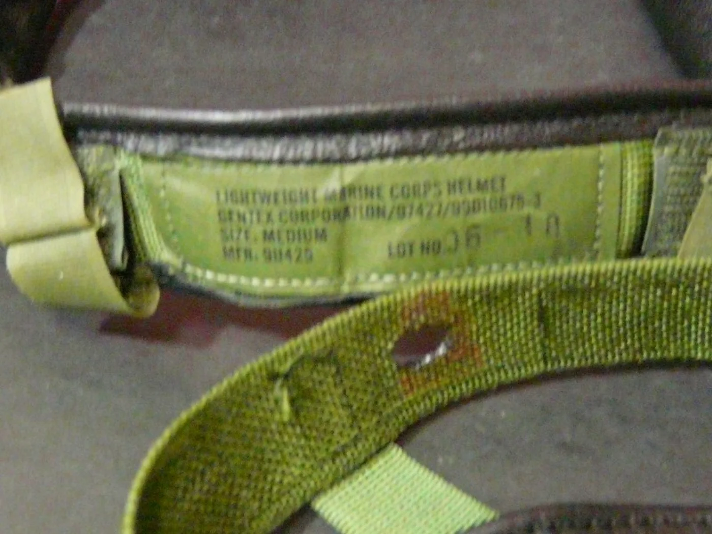 ミリタリーショップ 南国百貨店.COM|沖縄 USMC ヘルメット インナー + NAPE PROTECTIVE PAD 記録写真6
