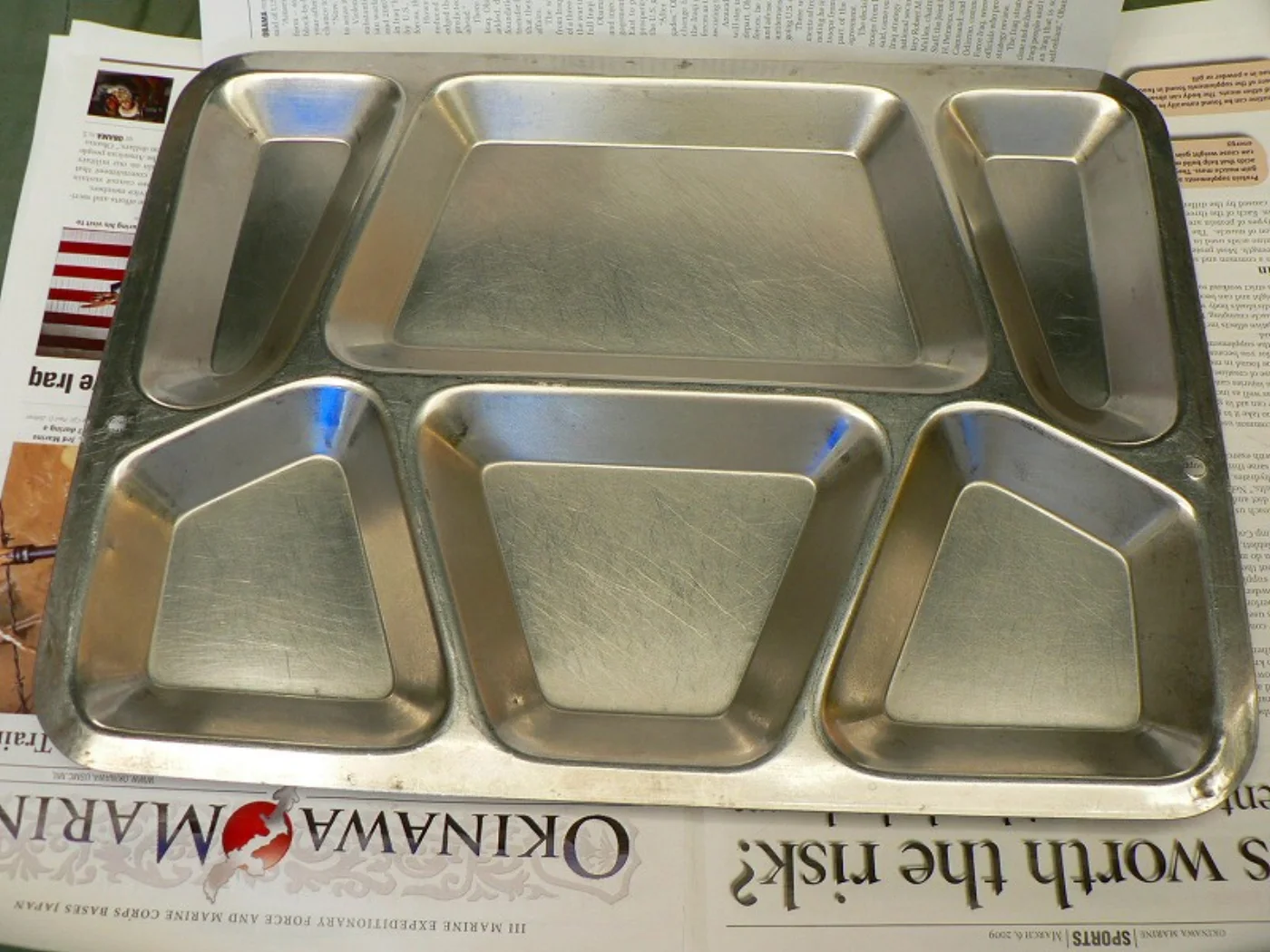 ミリタリーショップ 南国百貨店.COM|沖縄 メストレー ステンレス製のお皿（トレイ） [Z MES-028] - メス 記録写真2