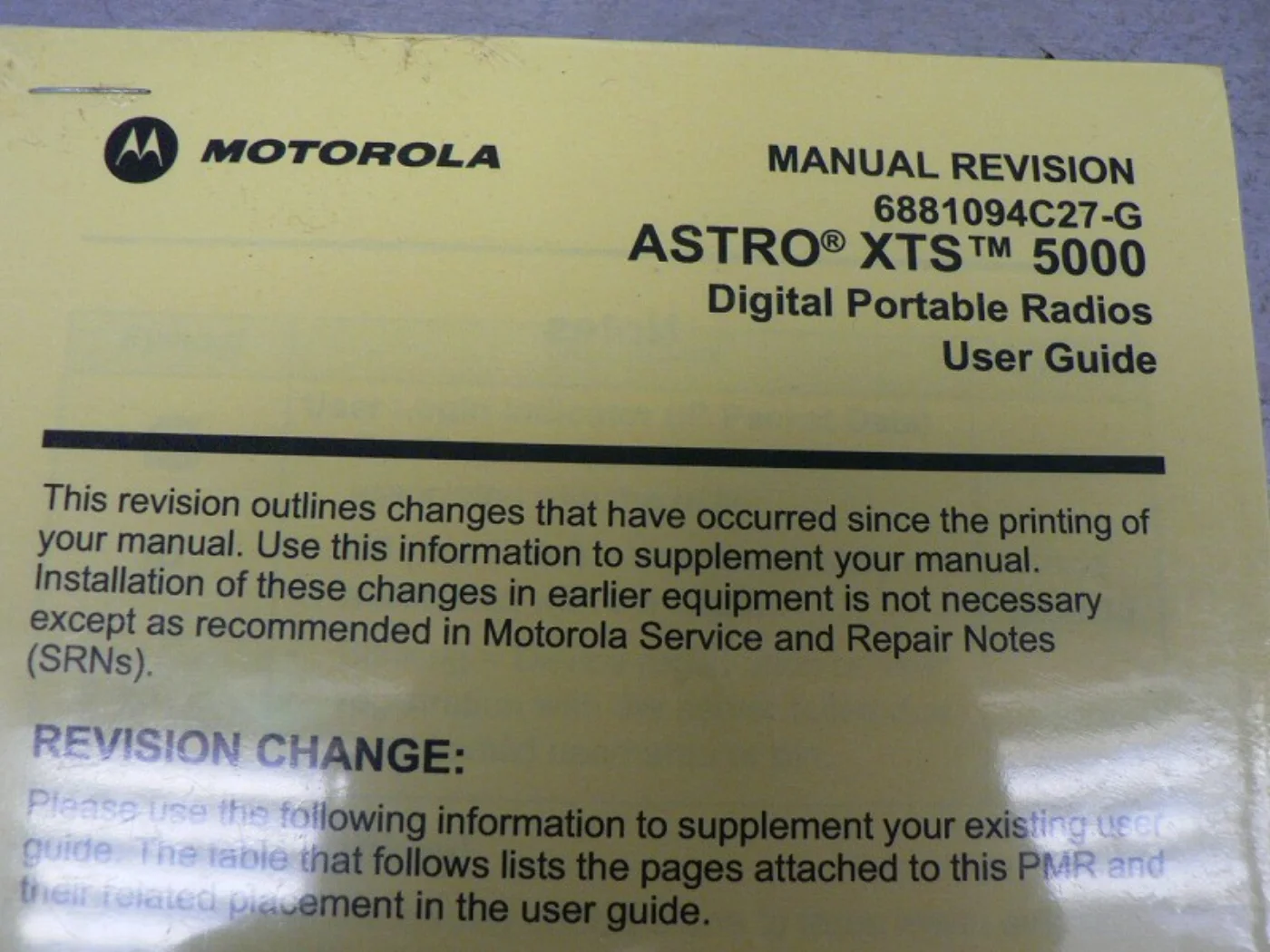 ミリタリーショップ 南国百貨店.COM|沖縄 MOTOROLA ASTRO XTS 5000 マニュアル 新品 [D-1 記録写真4