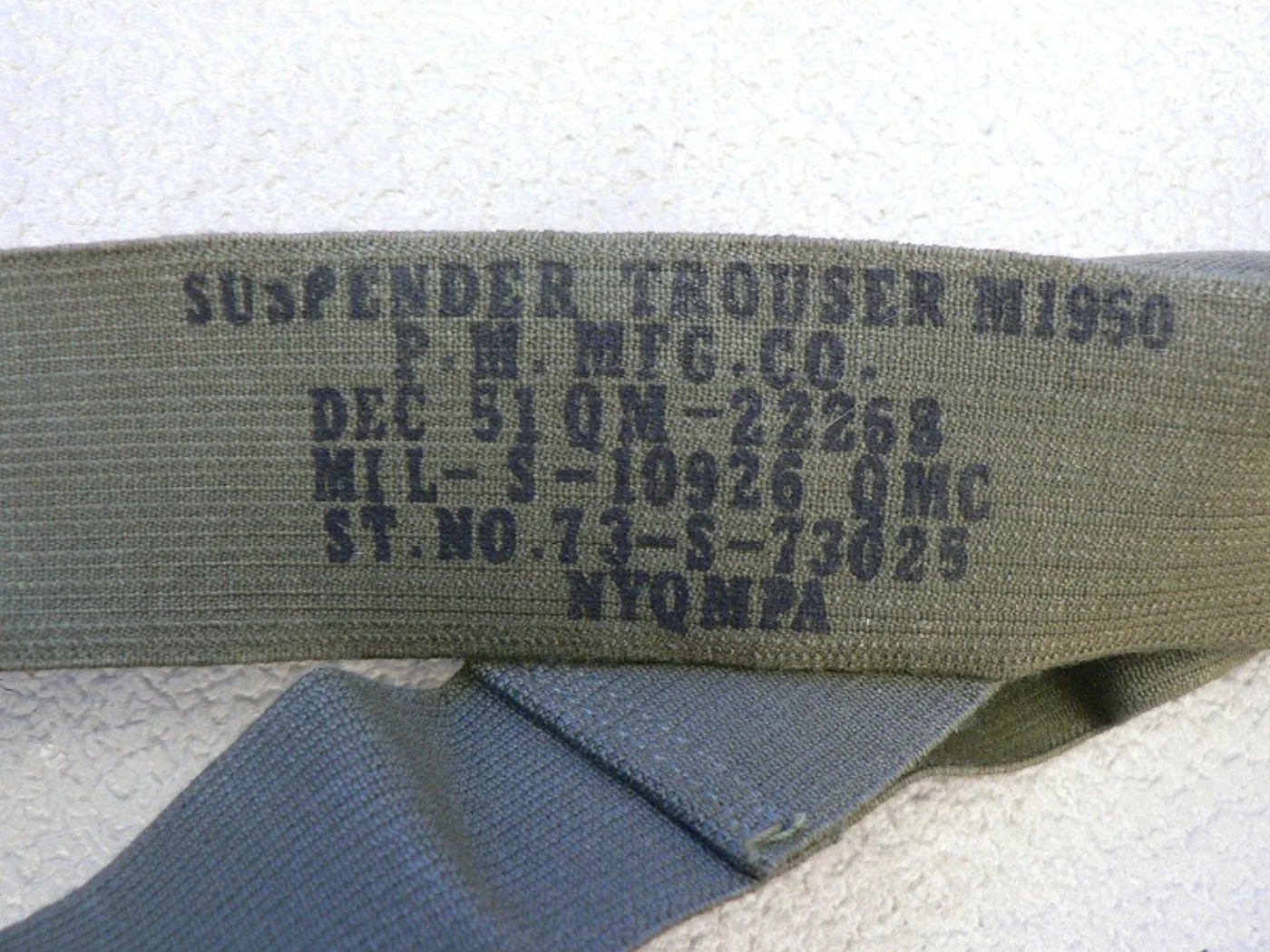 ミリタリーショップ 南国百貨店.COM|沖縄 SUSPENDER TROUSER M1950 サスペンダー デッドストッ 記録写真3