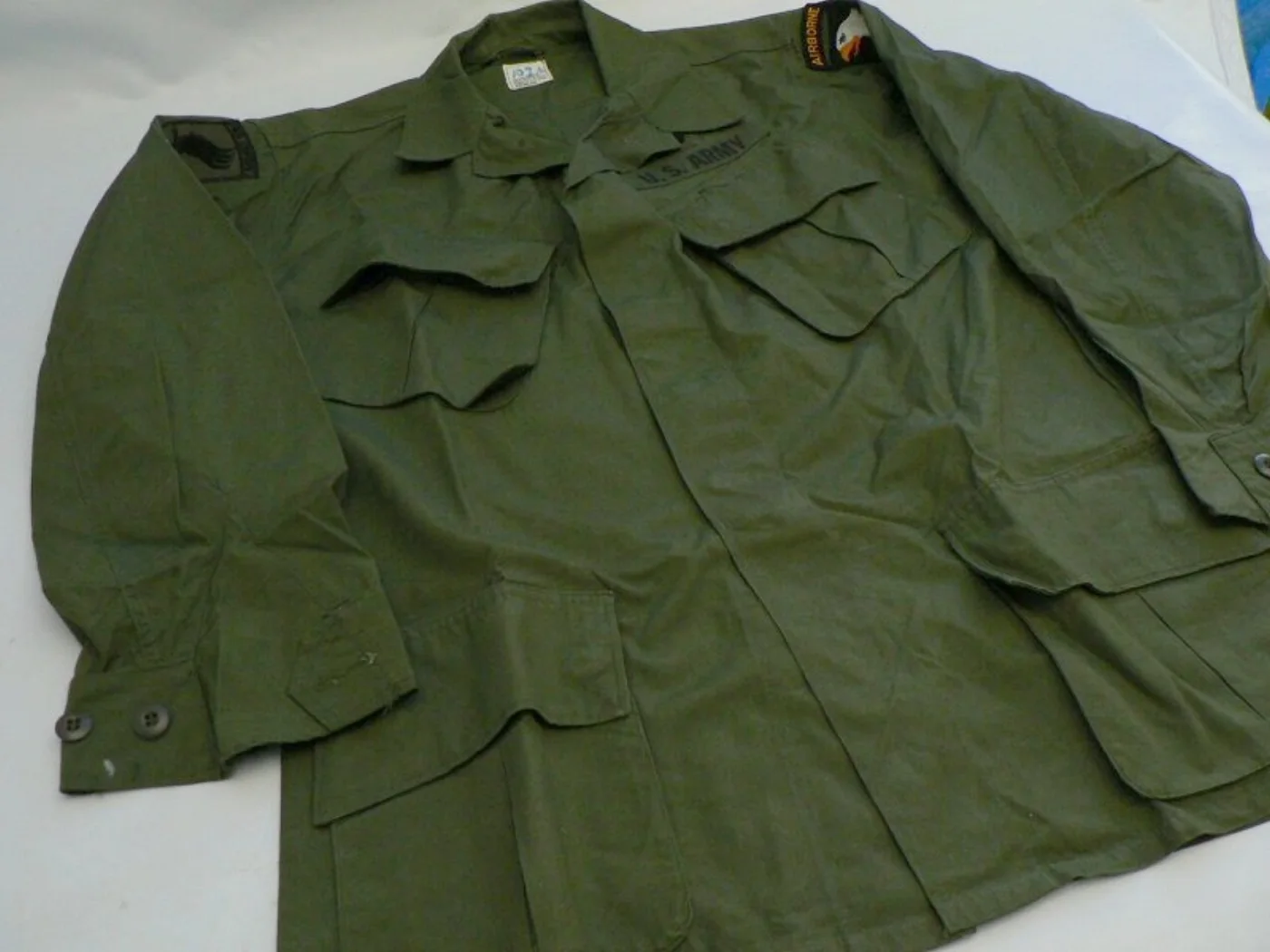 ミリタリーショップ 南国百貨店.COM|沖縄 ジャングルファティーグ M-R U.S.ARMY AIRBORNE ワッペ 記録写真3