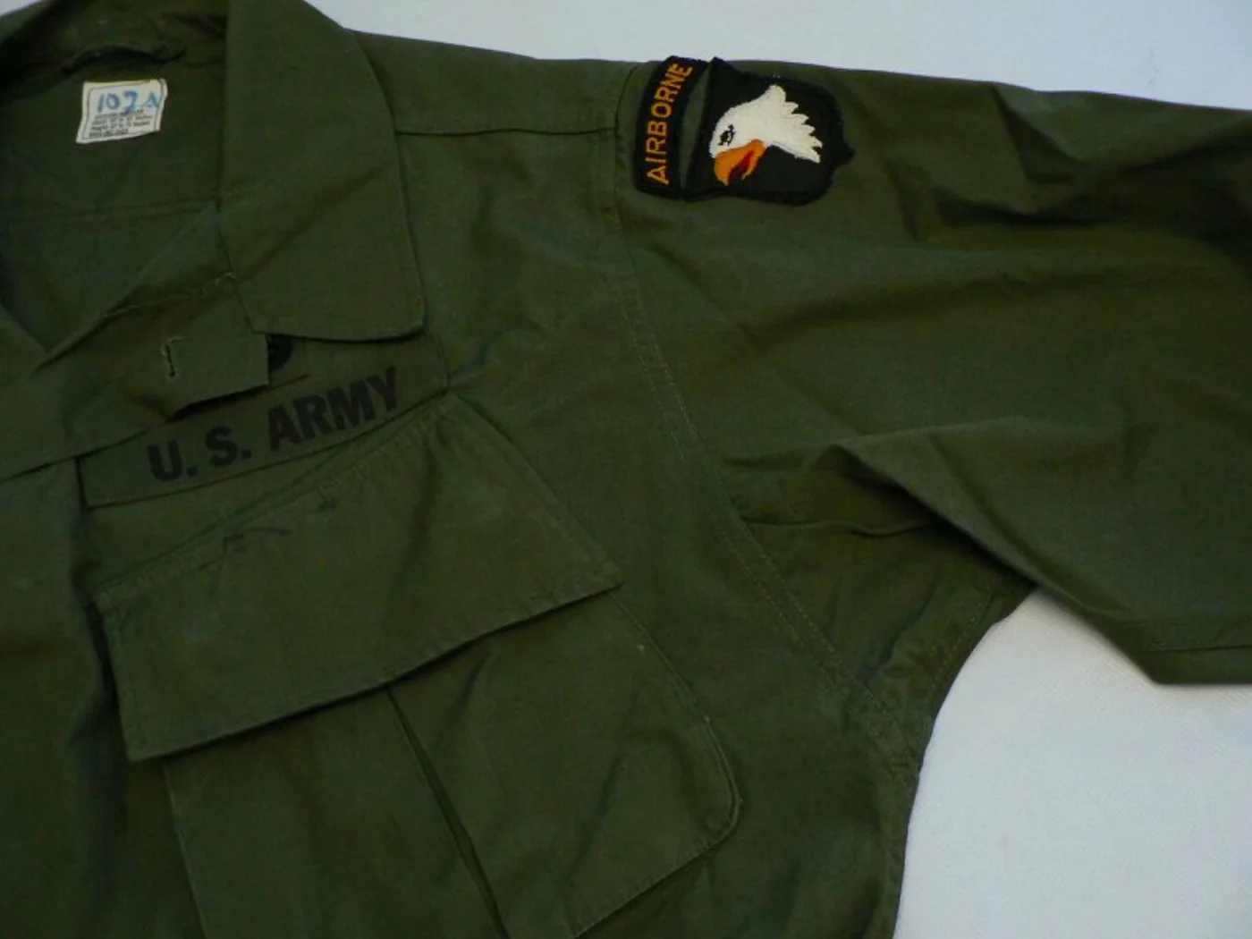 ミリタリーショップ 南国百貨店.COM|沖縄 ジャングルファティーグ M-R U.S.ARMY AIRBORNE ワッペ 記録写真6