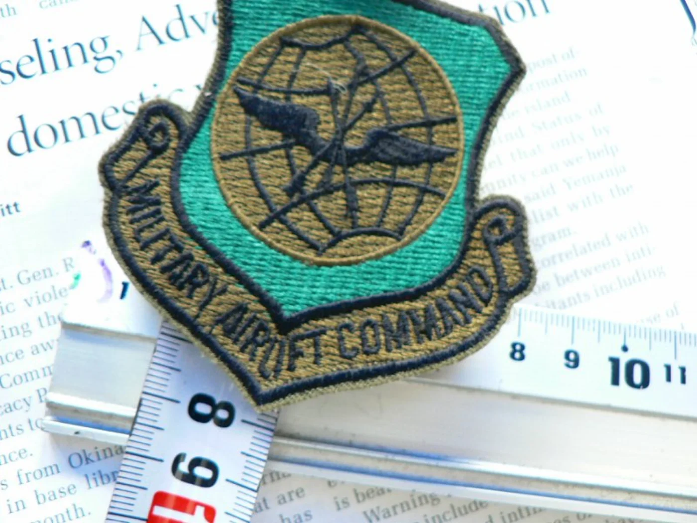 ミリタリーショップ 南国百貨店.COM|沖縄 MILITARY AIRLIFT COMMAND ミリタリーワッペン １枚 記録写真4