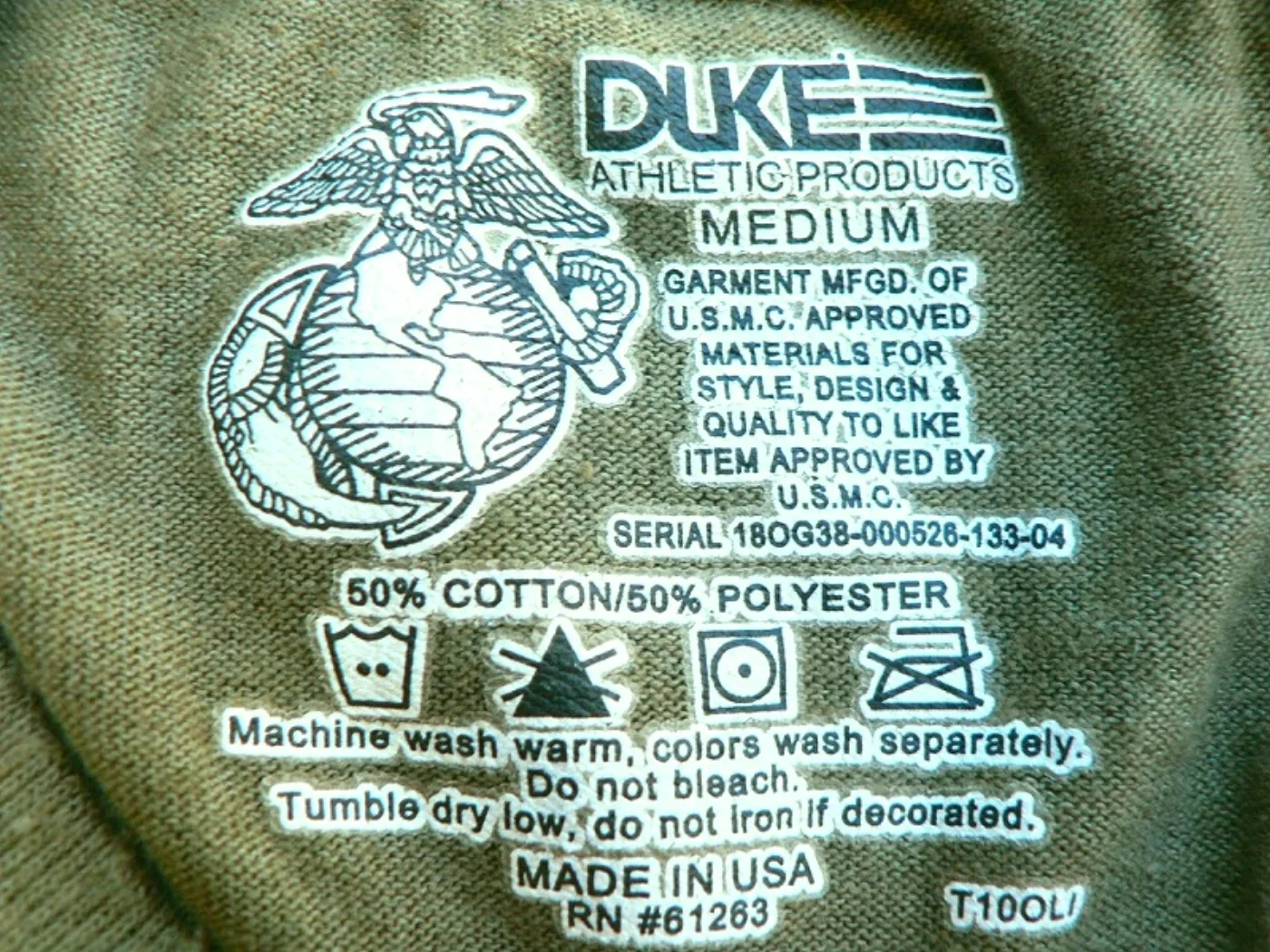 ミリタリーショップ 南国百貨店.COM|沖縄 USMC Tシャツ -M- 米軍実物放出品 [Z G-714] - USM 記録写真5