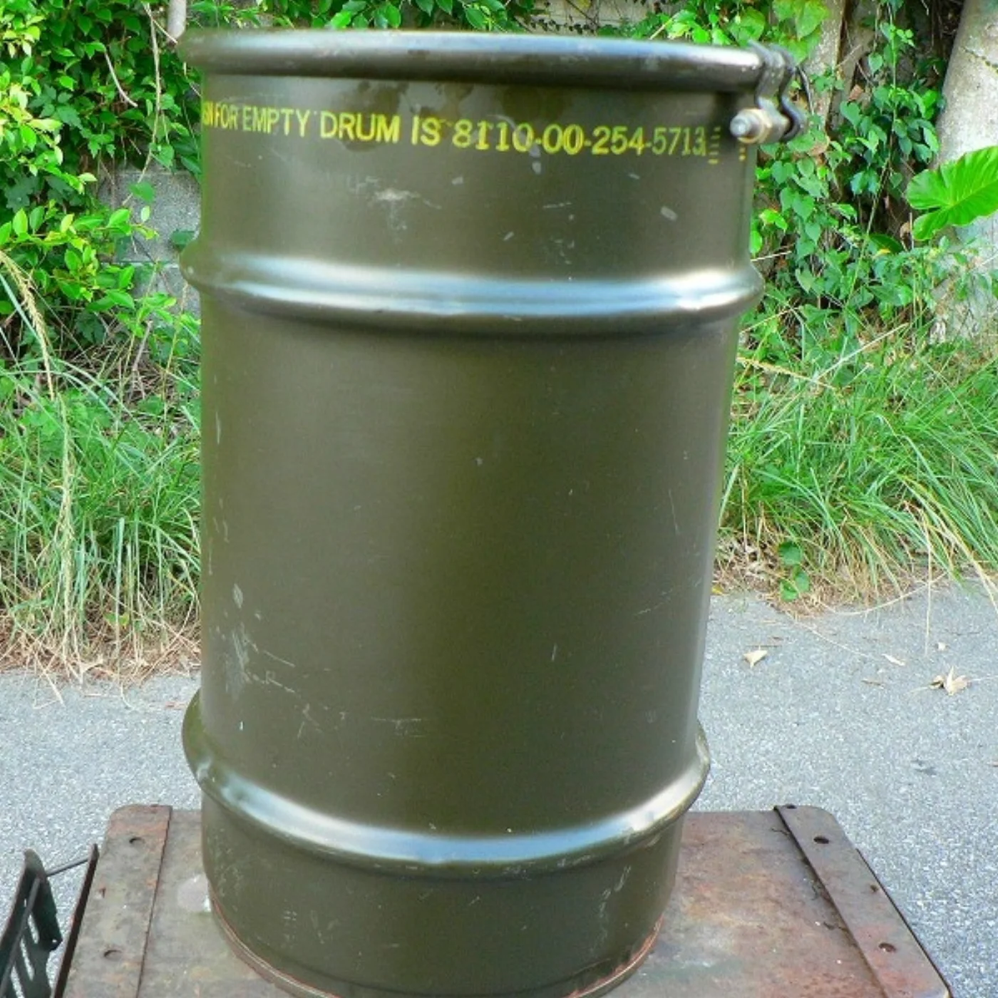 ミリタリーショップ 南国百貨店.COM|沖縄 ドラム缶 直径29cm x 47cm [B-825] - ドラム缶 直径2 記録写真2