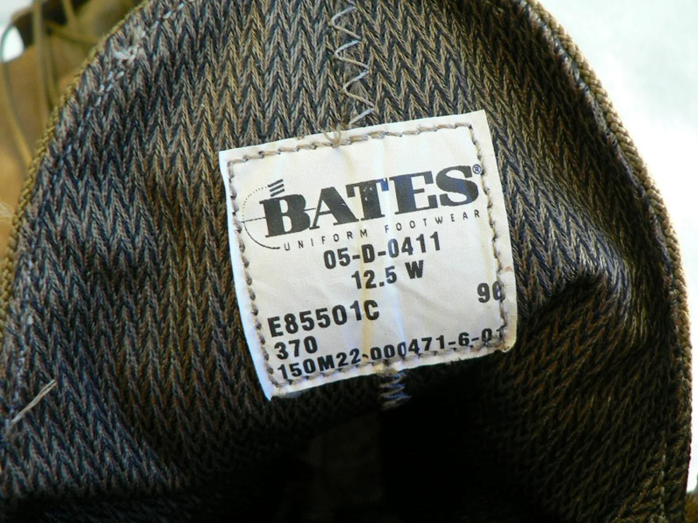 ミリタリーショップ 南国百貨店.COM|沖縄 ゴアテックス デザートブーツ BATES 12.5R GORE-TEX 新 記録写真8