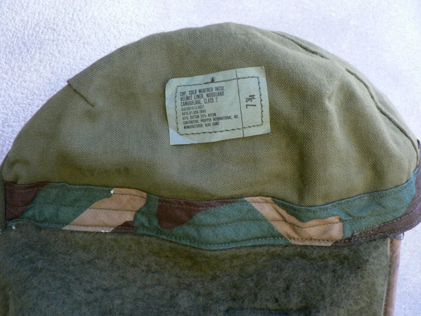 ミリタリーショップ 南国百貨店.COM|沖縄 CAP COLD WEATHER INSUL HELMET LINER W 記録写真7