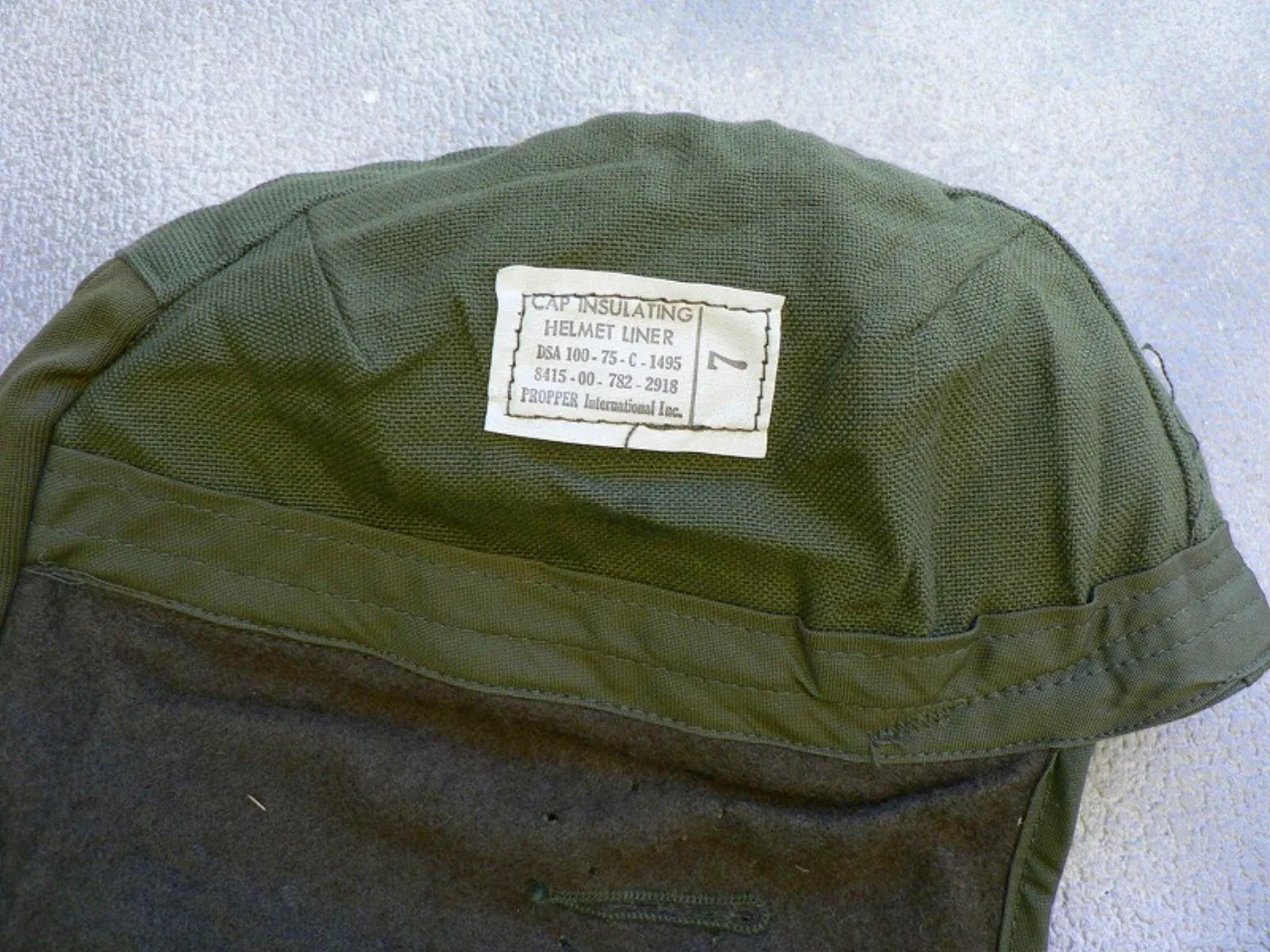 ミリタリーショップ 南国百貨店.COM|沖縄 CAP COLD WEATHER INSULATING HELMET LI 記録写真7