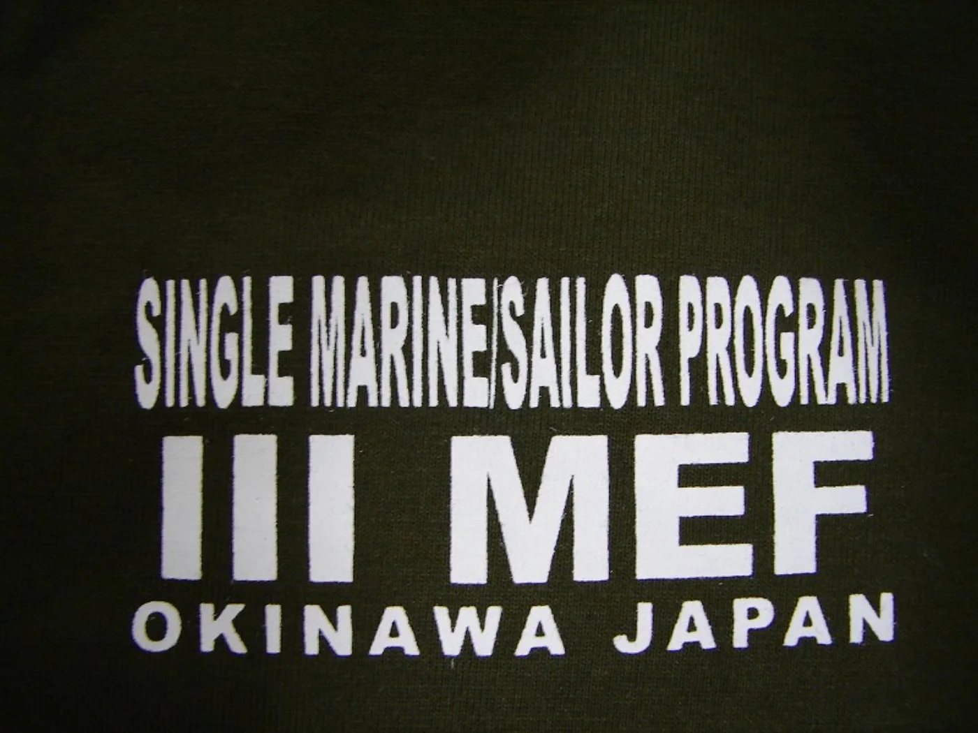 ミリタリーショップ 南国百貨店.COM|沖縄 SINGLE MARINE/SALOR PROGRAM III MEF O 記録写真3