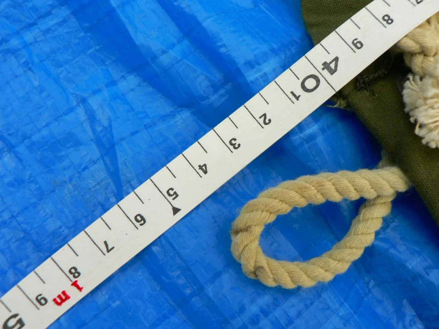 コンバットテントの生地のみ１枚 未使用品ですが、保管時の汚れしわが有る場合がございます 記録写真8