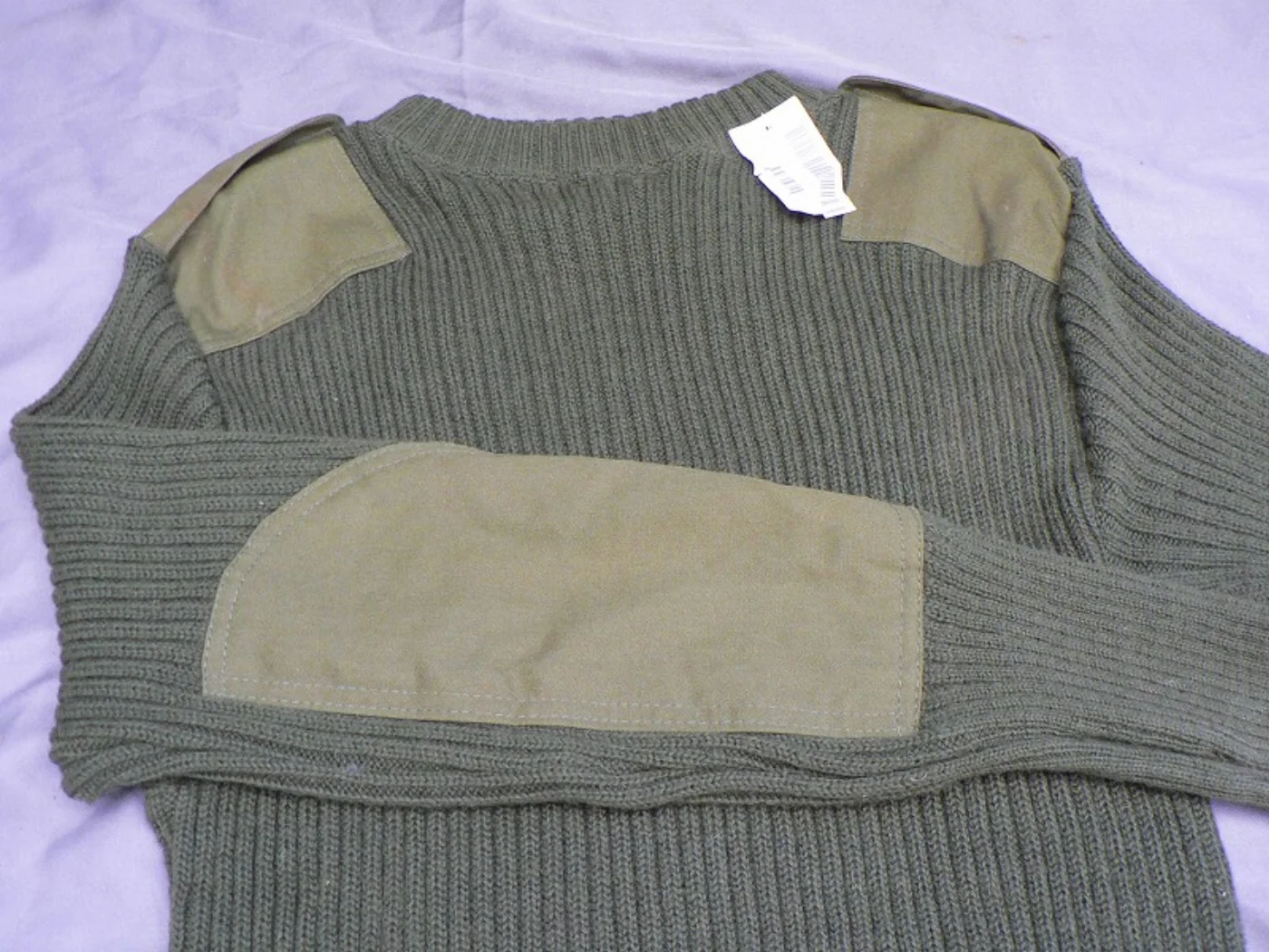 ミリタリーショップ 南国百貨店.COM|沖縄 米軍官給品 ミリタリーセーター 新品 OD 38 WOOL100% [G- 記録写真5