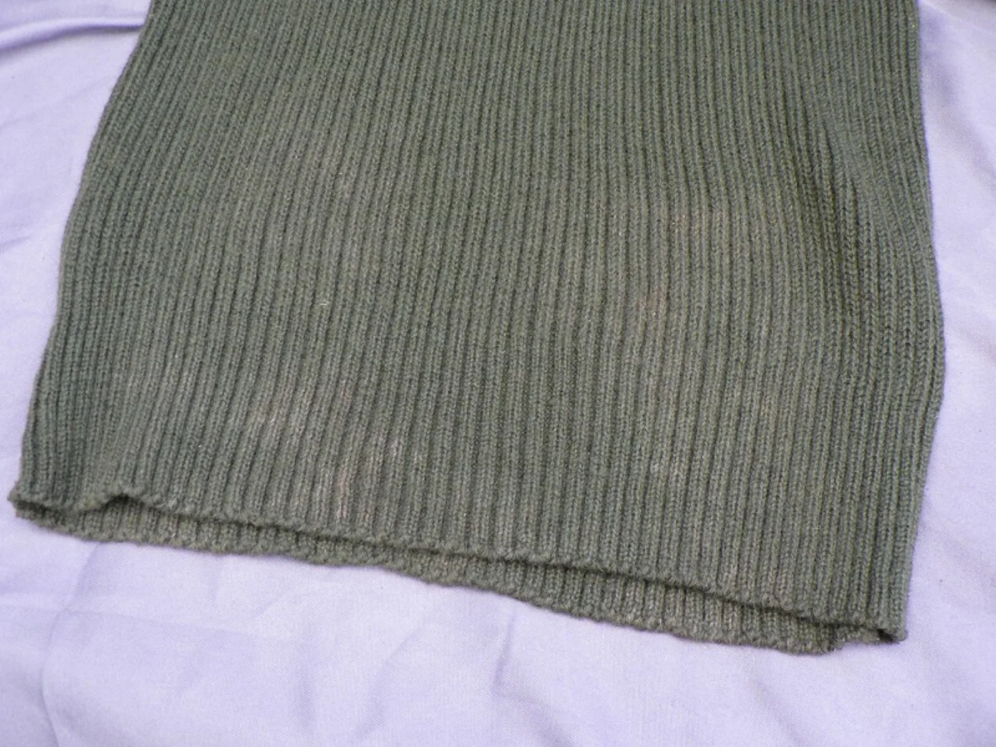 ミリタリーショップ 南国百貨店.COM|沖縄 米軍官給品 ミリタリーセーター 新品 OD 38 WOOL100% [G- 記録写真6