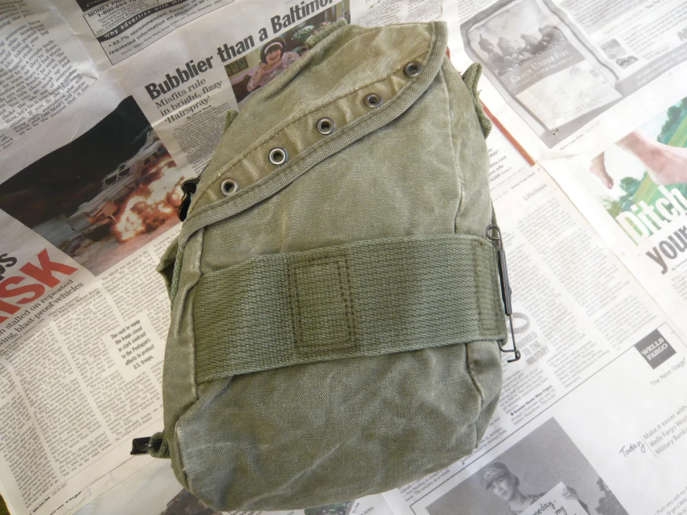 ミリタリーショップ 南国百貨店.COM|沖縄 ショルダーバッグ サイズ：約２２cm×２２cm×１３cm [A-297] 記録写真6