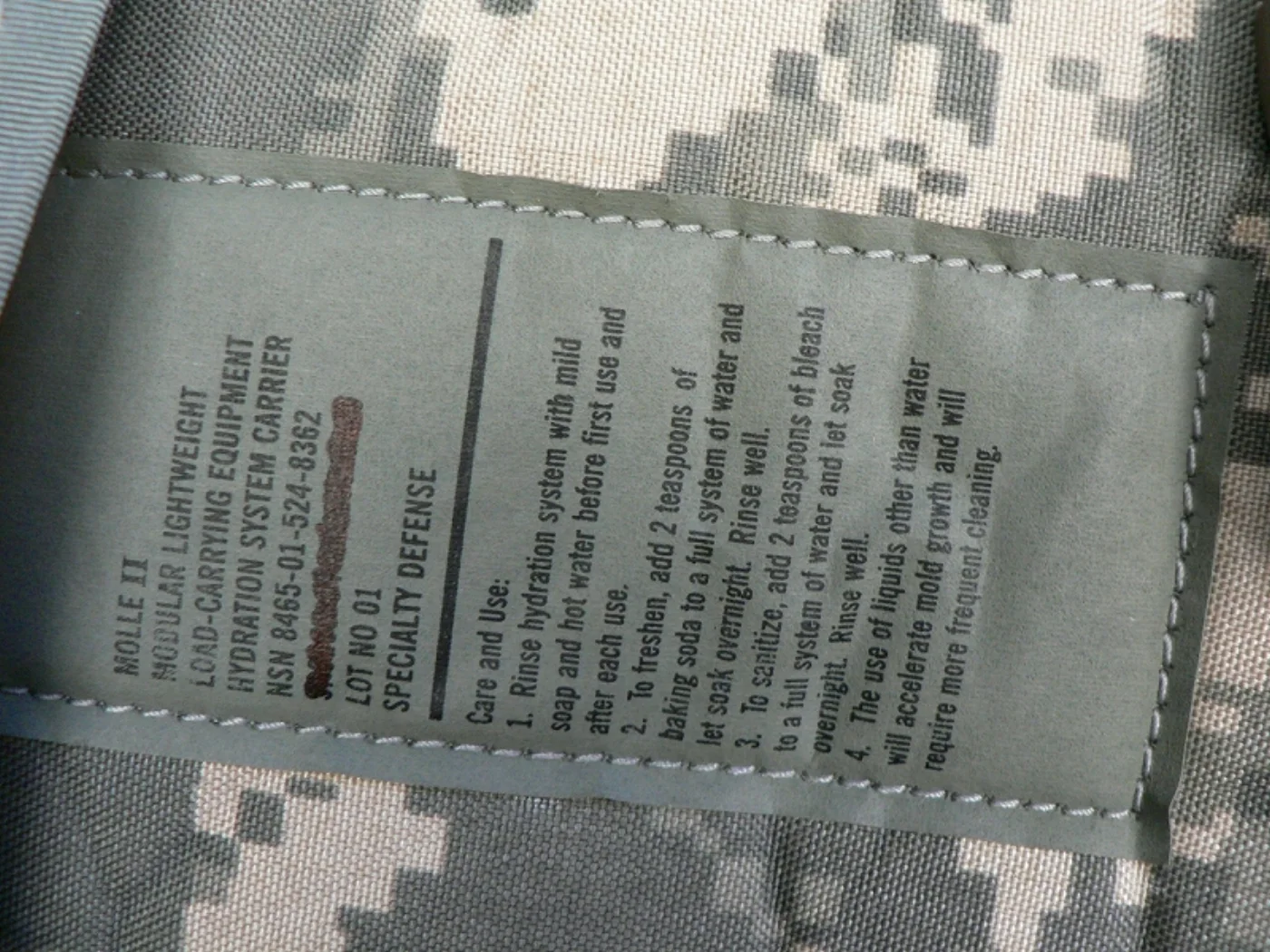 ミリタリーショップ 南国百貨店.COM|沖縄 MOLLE II MODULAR LIGHTWEIGHT HYDRATIO 記録写真6