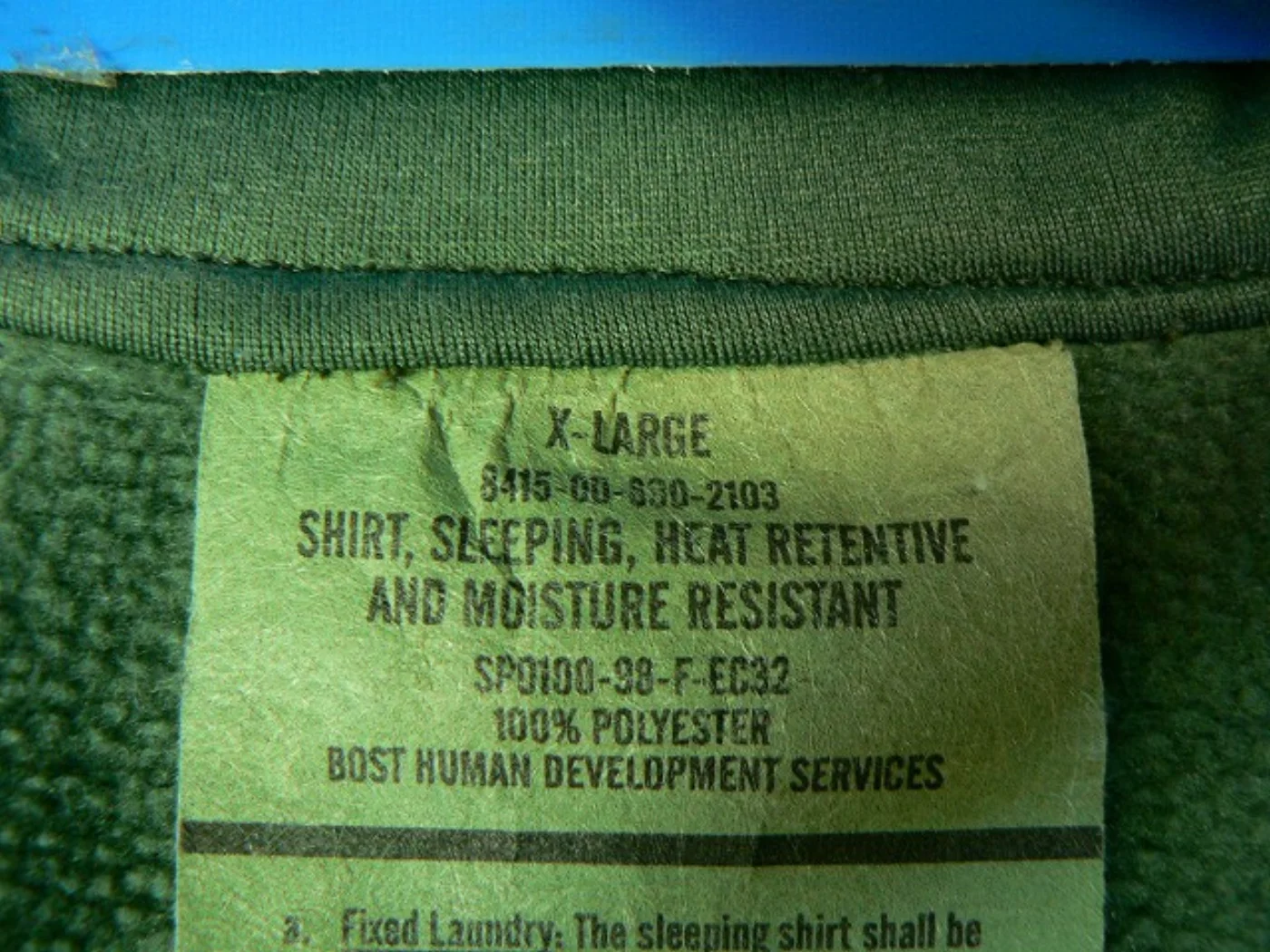ミリタリーショップ 南国百貨店.COM|沖縄 SHIRT SLEEPING HEAT RETENTIVE -XL- [H 記録写真3