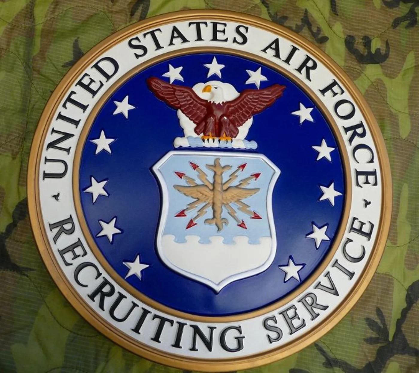 ミリタリーショップ 南国百貨店.COM|沖縄 UNITED STATES AIR FORCE プレート 飾り 新品 [B 記録写真4