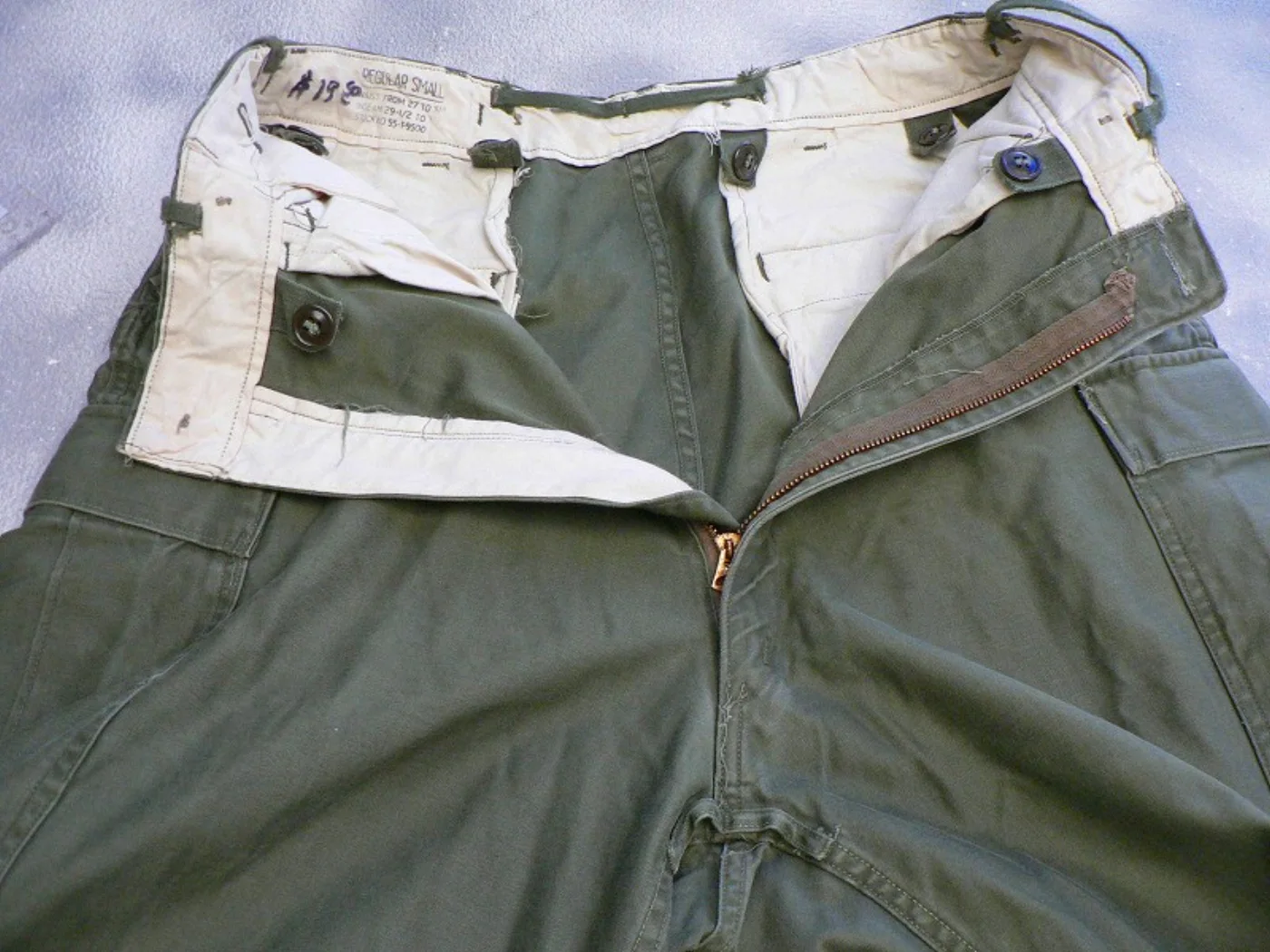 ミリタリーショップ 南国百貨店.COM|沖縄 M-1951 パンツ [G-743] - M-1951 パンツS-R極上品 記録写真7