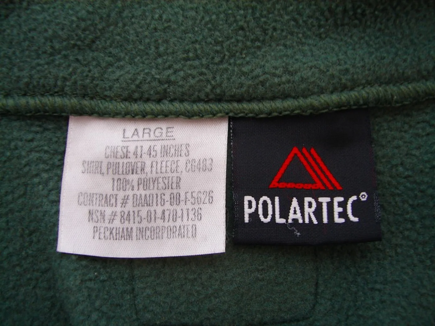ミリタリーショップ 南国百貨店.COM|沖縄 POLARTEC ポーラテック フリース OD USMC -L- [FK- 記録写真4