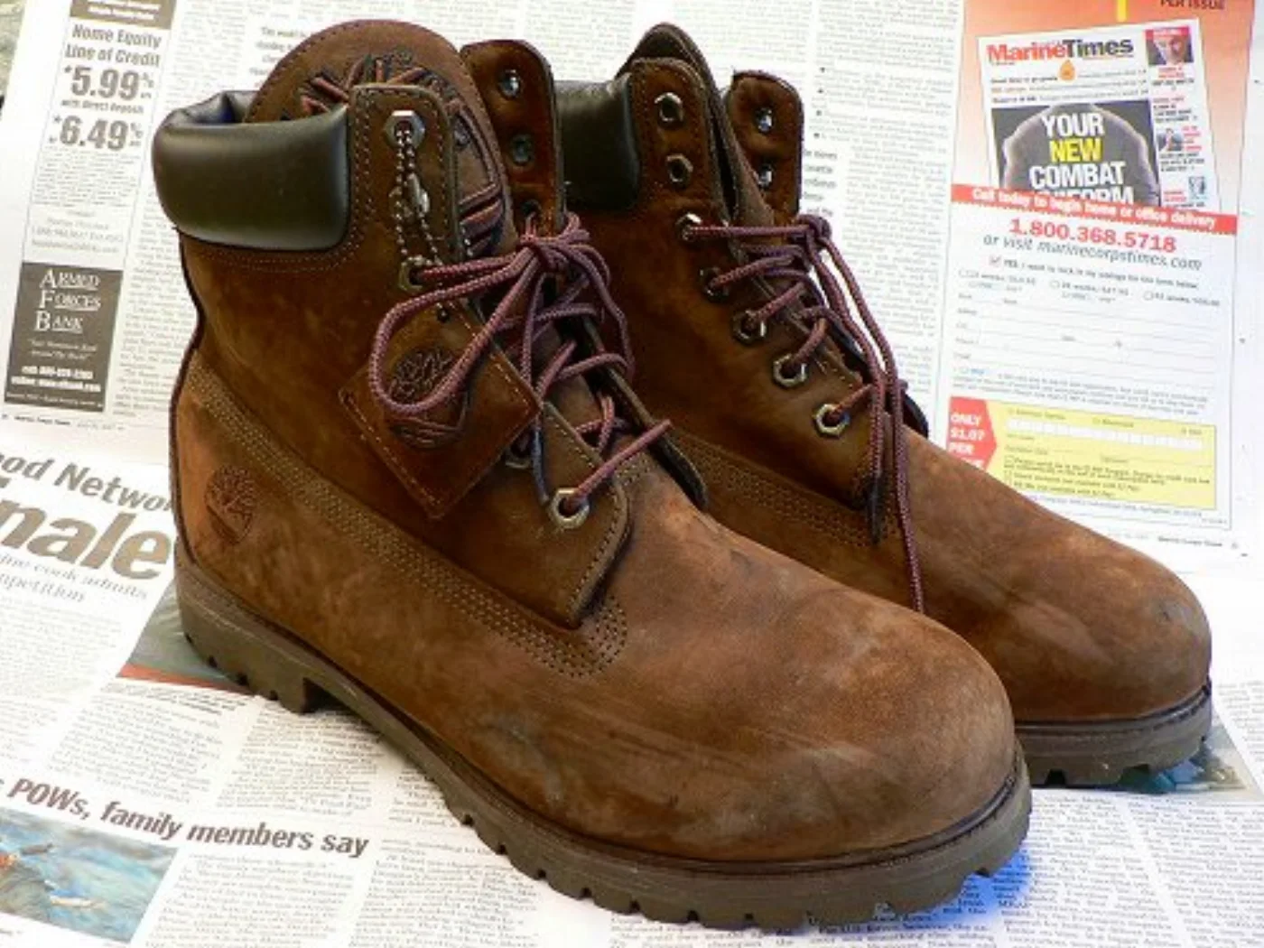 ミリタリーショップ 南国百貨店.COM|沖縄 Timberland（ティンバーランド） こげ茶 10.5 程度良し [B 記録写真2