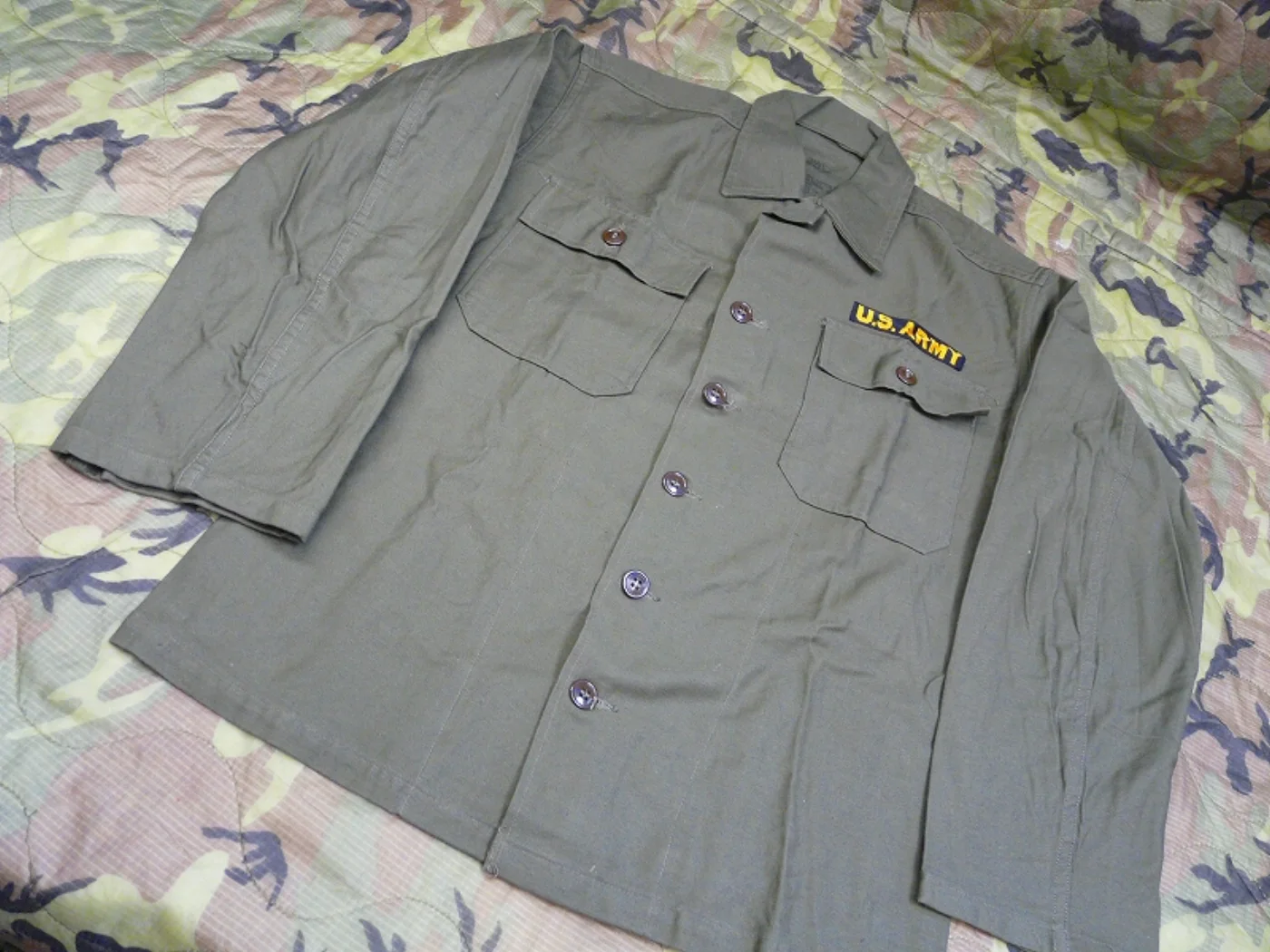 ミリタリーショップ 南国百貨店.COM|沖縄 JACKET MANS COTTON SATEEN OLIBE FREEN 記録写真2