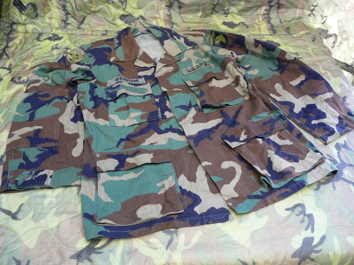 ミリタリーショップ 南国百貨店.COM|沖縄 BDU ジャケット U.S.ARMY 3枚セット ワッペン付き [Z-11 記録写真7
