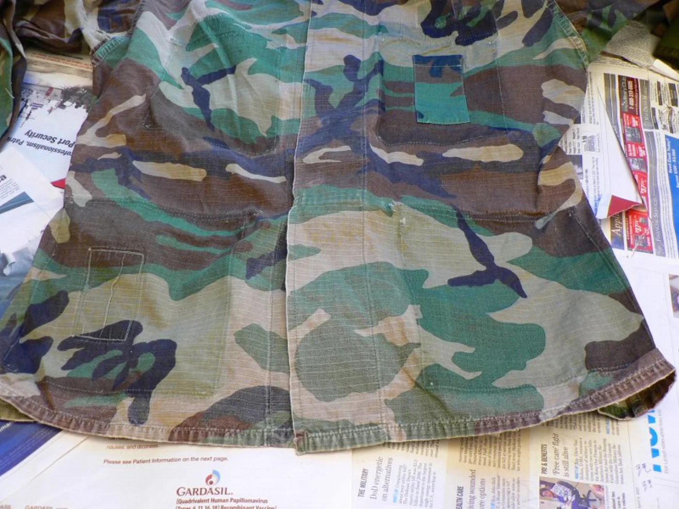 ミリタリーショップ 南国百貨店.COM|沖縄 カモフラージュ ウッドランド ジャケット 迷彩服 M-S [Z-680] 記録写真4