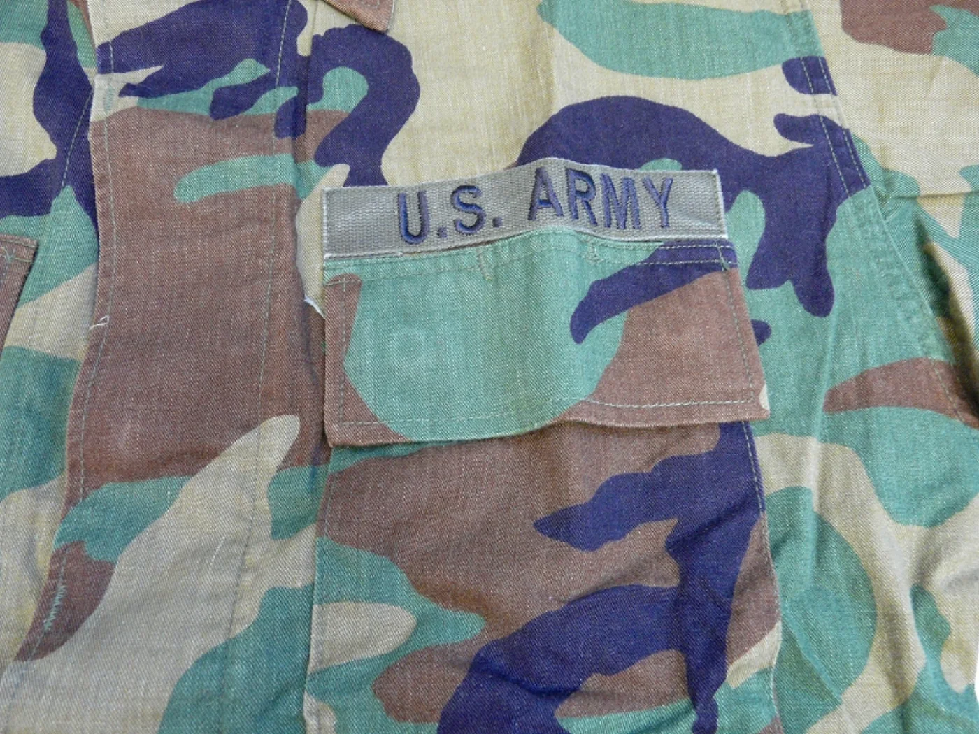 ミリタリーショップ 南国百貨店.COM|沖縄 BDU ジャケット ウッドランド Rip-Stop S-R [Z-1256 記録写真4