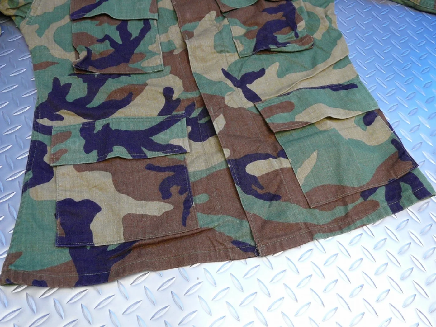 ミリタリーショップ 南国百貨店.COM|沖縄 BDU ジャケット ウッドランド Rip-Stop S-R [Z-1256 記録写真5