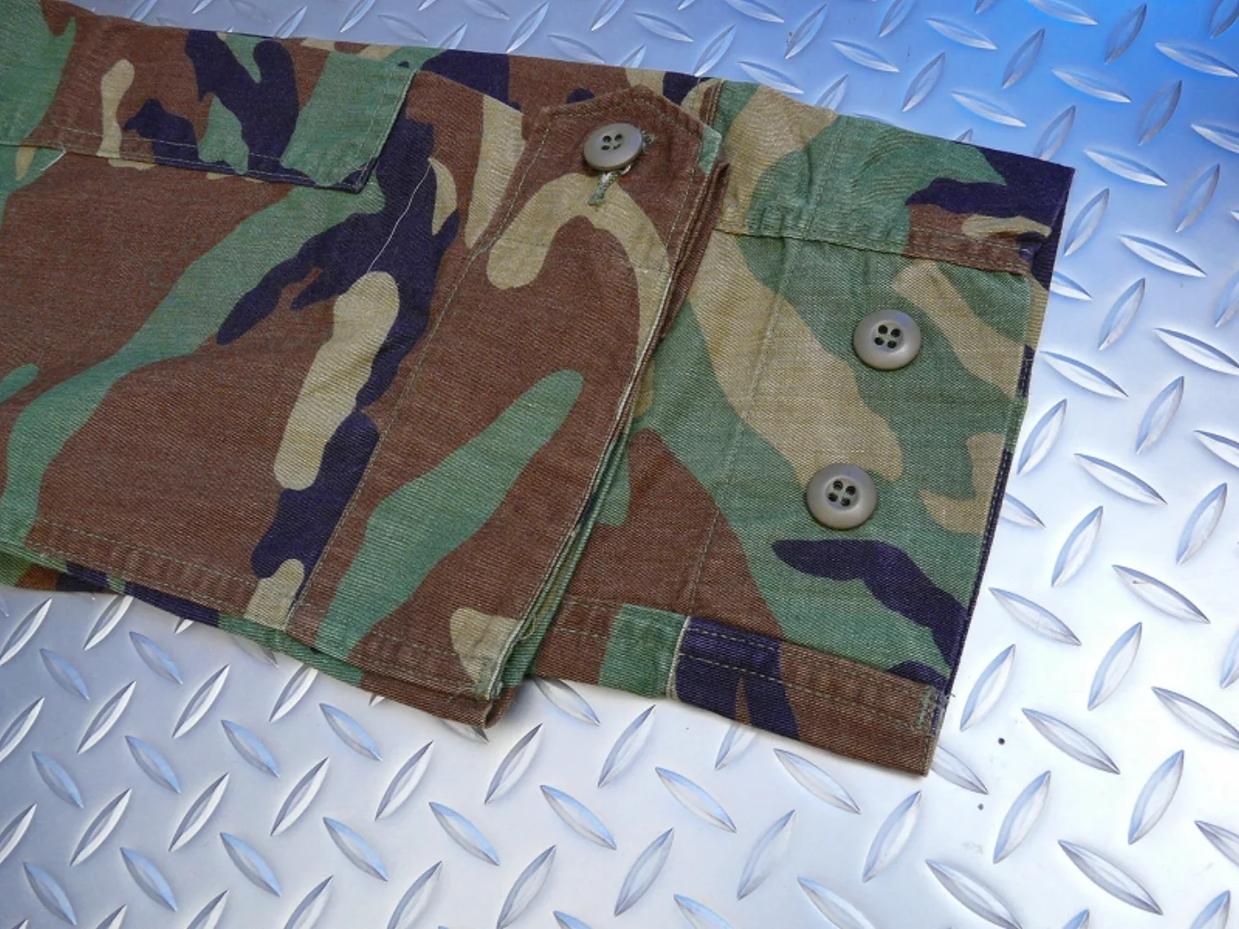 ミリタリーショップ 南国百貨店.COM|沖縄 BDU ジャケット ウッドランド Rip-Stop S-R [Z-1256 記録写真7
