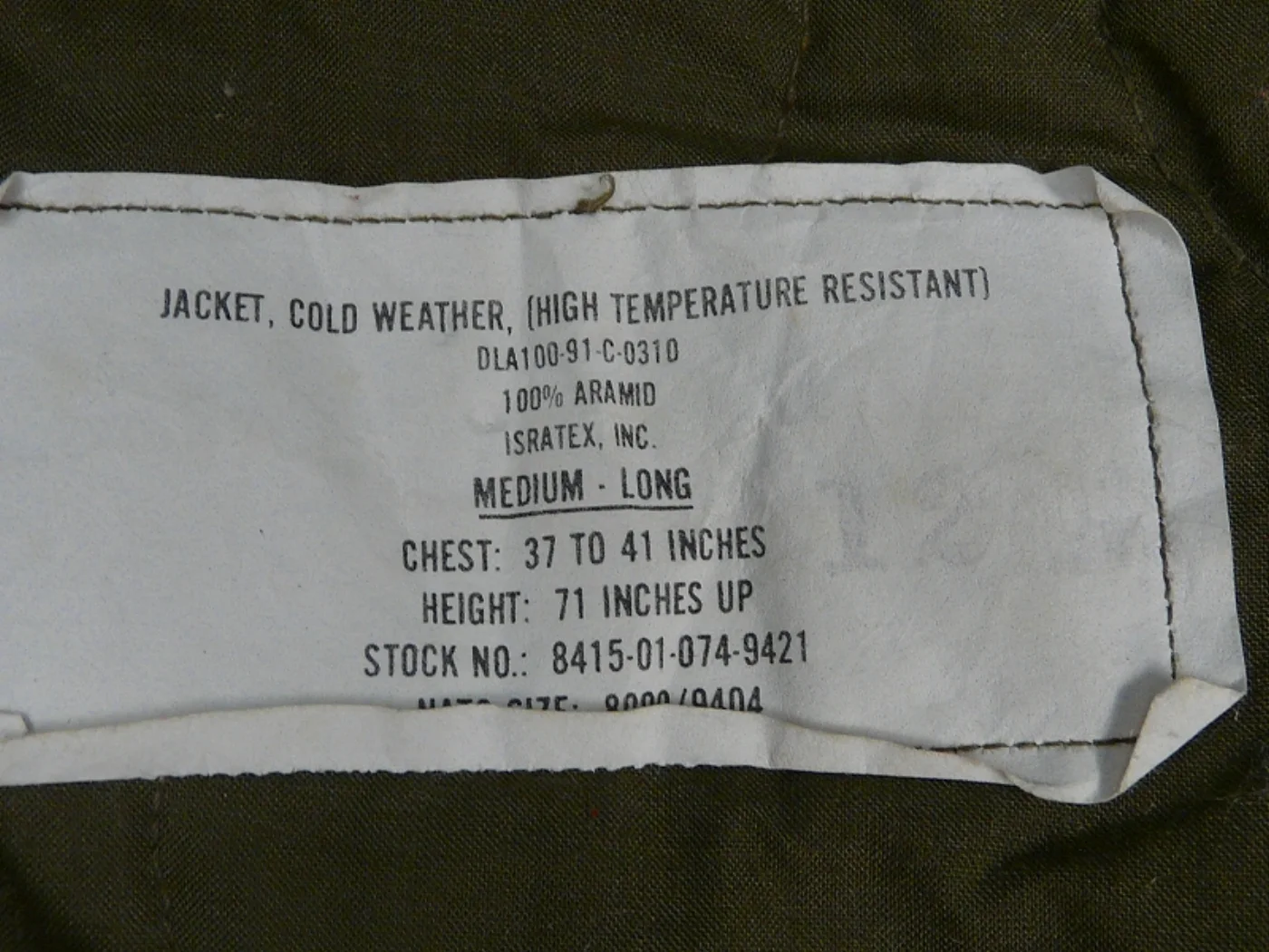 ミリタリーショップ 南国百貨店.COM|沖縄 CVC JACKET タンカースジャケット M-L U.S.ARMY [G 記録写真8
