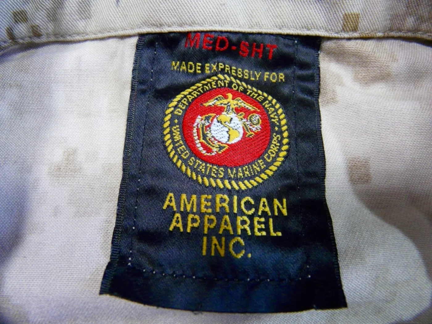 ミリタリーショップ 南国百貨店.COM|沖縄 U.S.NAVY マーパットデザート 半そで [Q-357] - U.S. 記録写真4